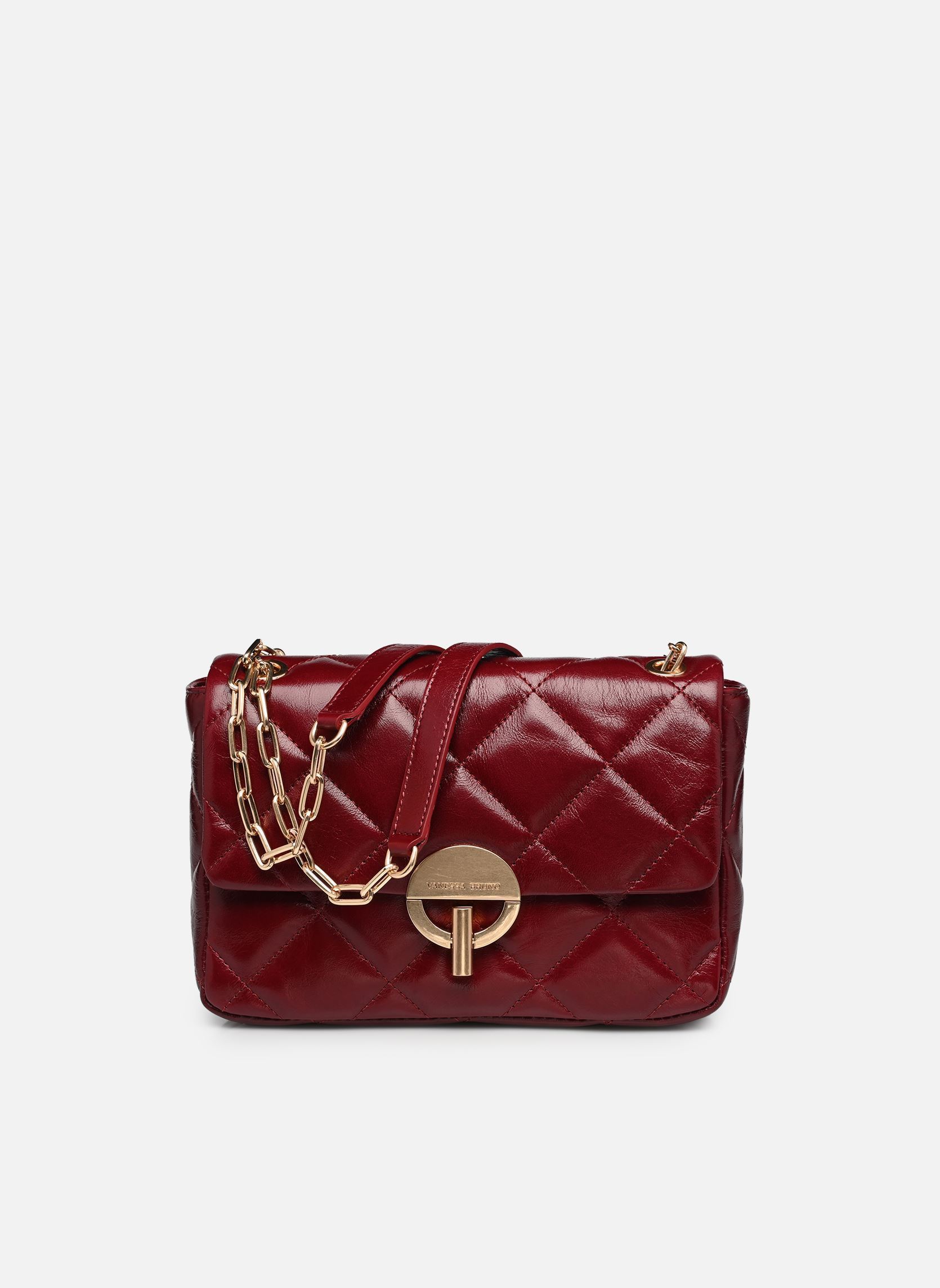 Schoudertassen Grand Moon Matelasse En Cuir Craquele dames bordeaux Vanessa Bruno Schoudertassen Grand Moon Matelasse En Cuir Craquele dames bordeaux CERISE