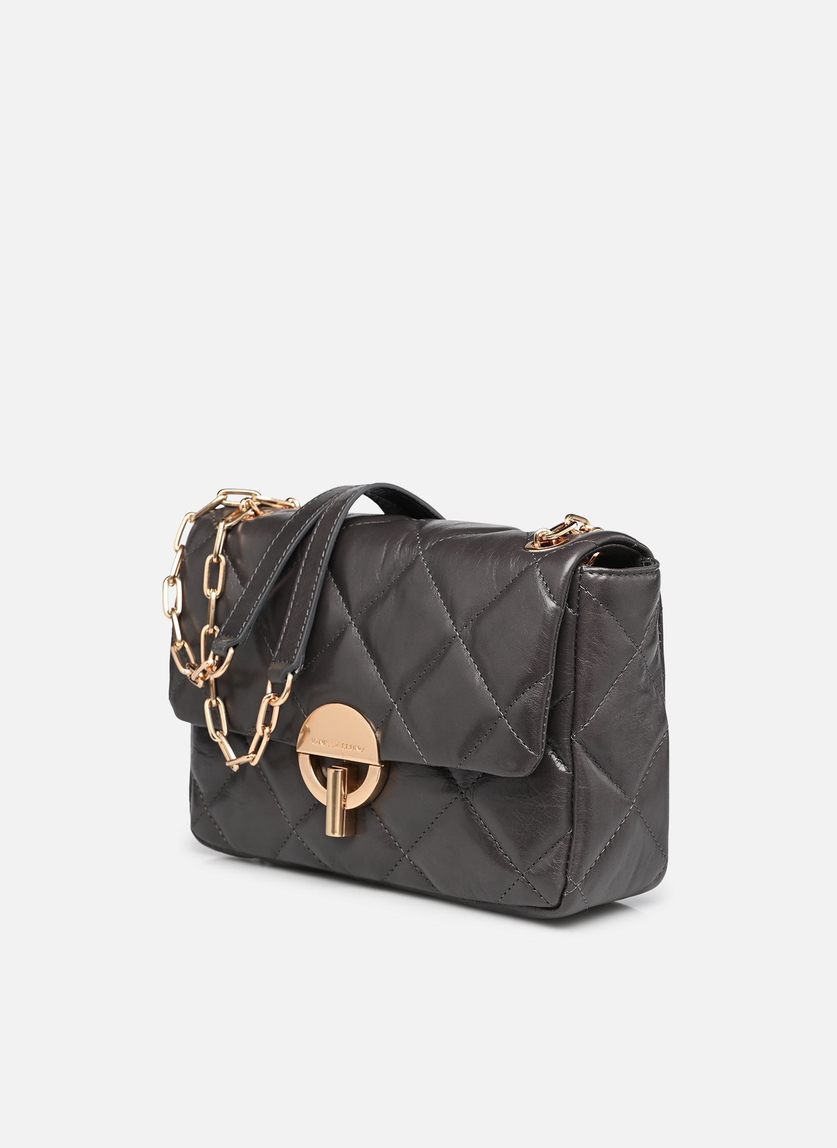 Taschen Grand Moon Matelasse En Cuir Craquele damen grau Vanessa Bruno Taschen Grand Moon Matelasse En Cuir Craquele damen grau CENDRE