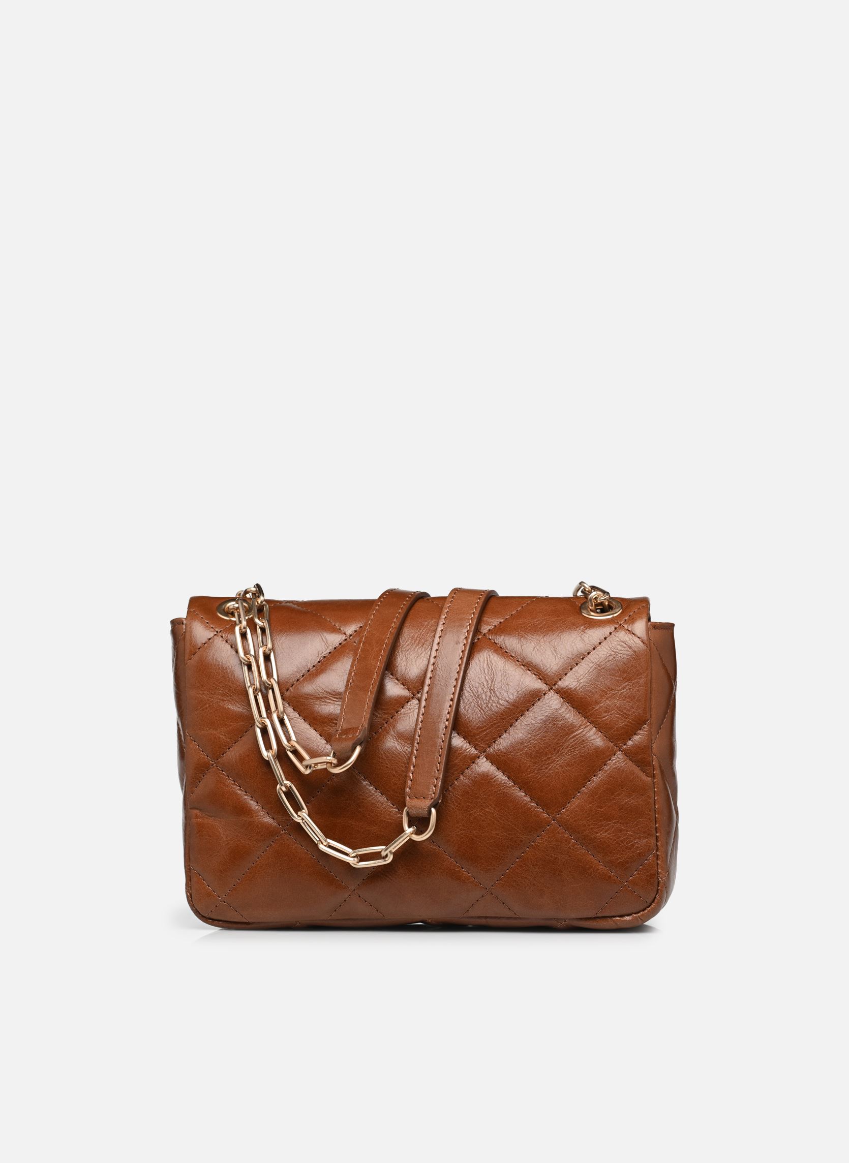 Schoudertassen Grand Moon Matelasse En Cuir Craquele dames bruin Vanessa Bruno Schoudertassen Grand Moon Matelasse En Cuir Craquele dames bruin HAVANE