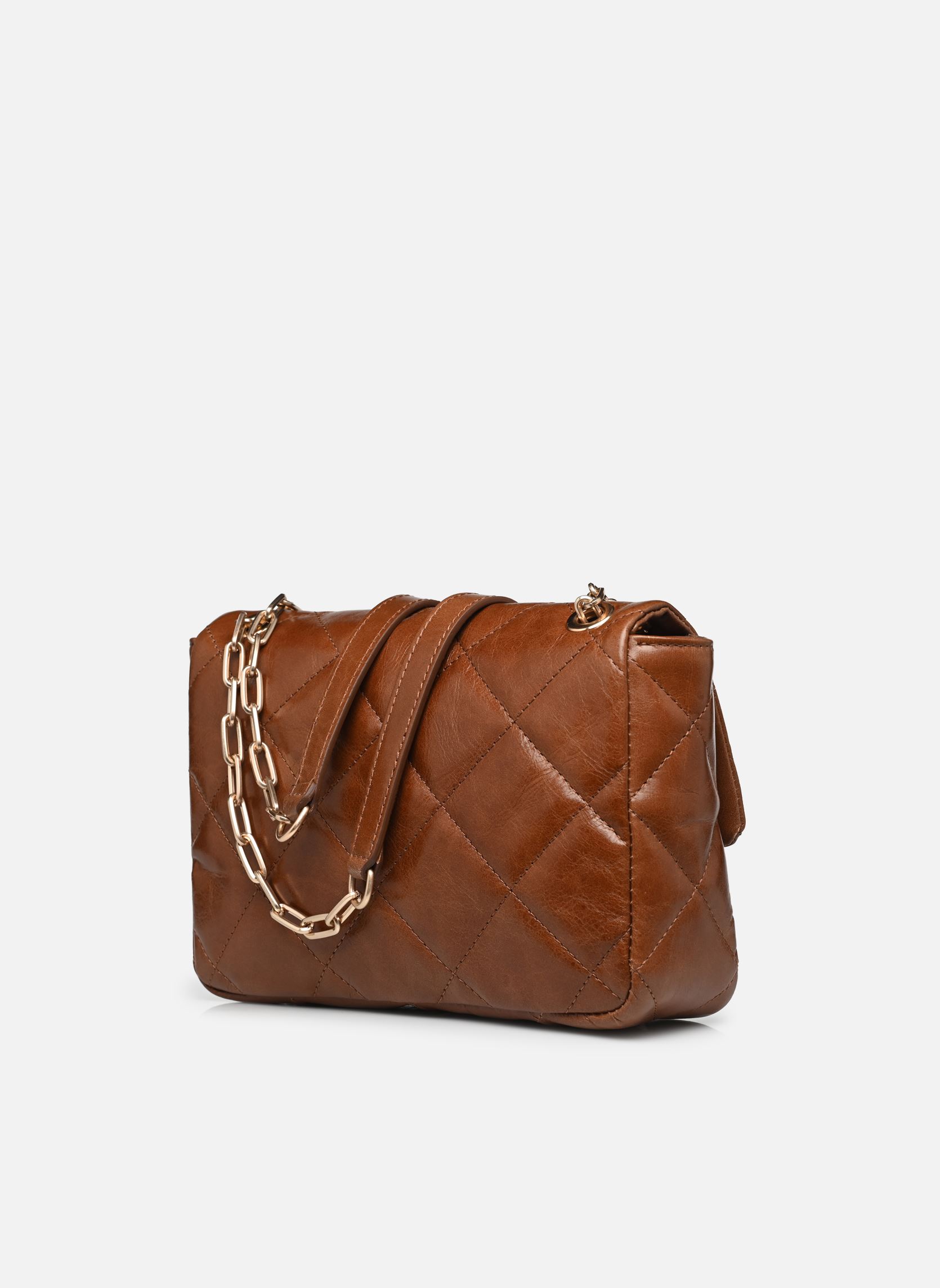 Schoudertassen Grand Moon Matelasse En Cuir Craquele dames bruin Vanessa Bruno Schoudertassen Grand Moon Matelasse En Cuir Craquele dames bruin HAVANE