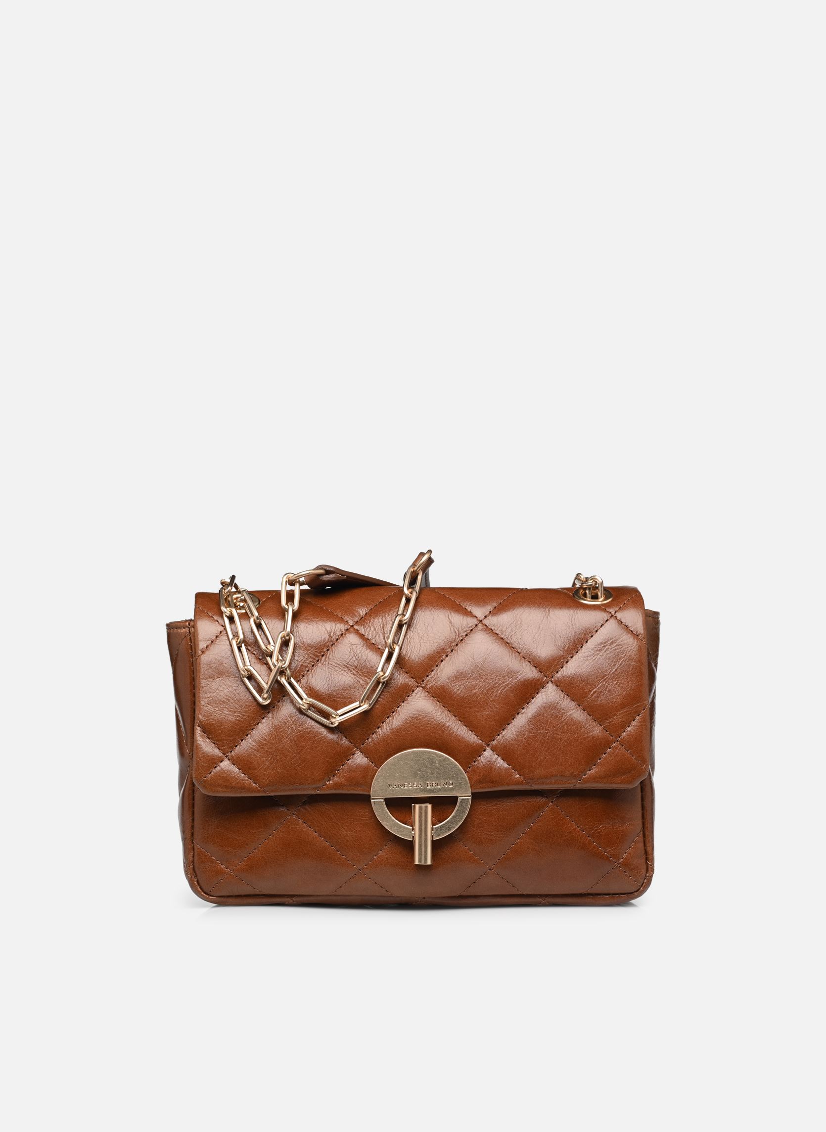 Schoudertassen Grand Moon Matelasse En Cuir Craquele dames bruin Vanessa Bruno Schoudertassen Grand Moon Matelasse En Cuir Craquele dames bruin HAVANE