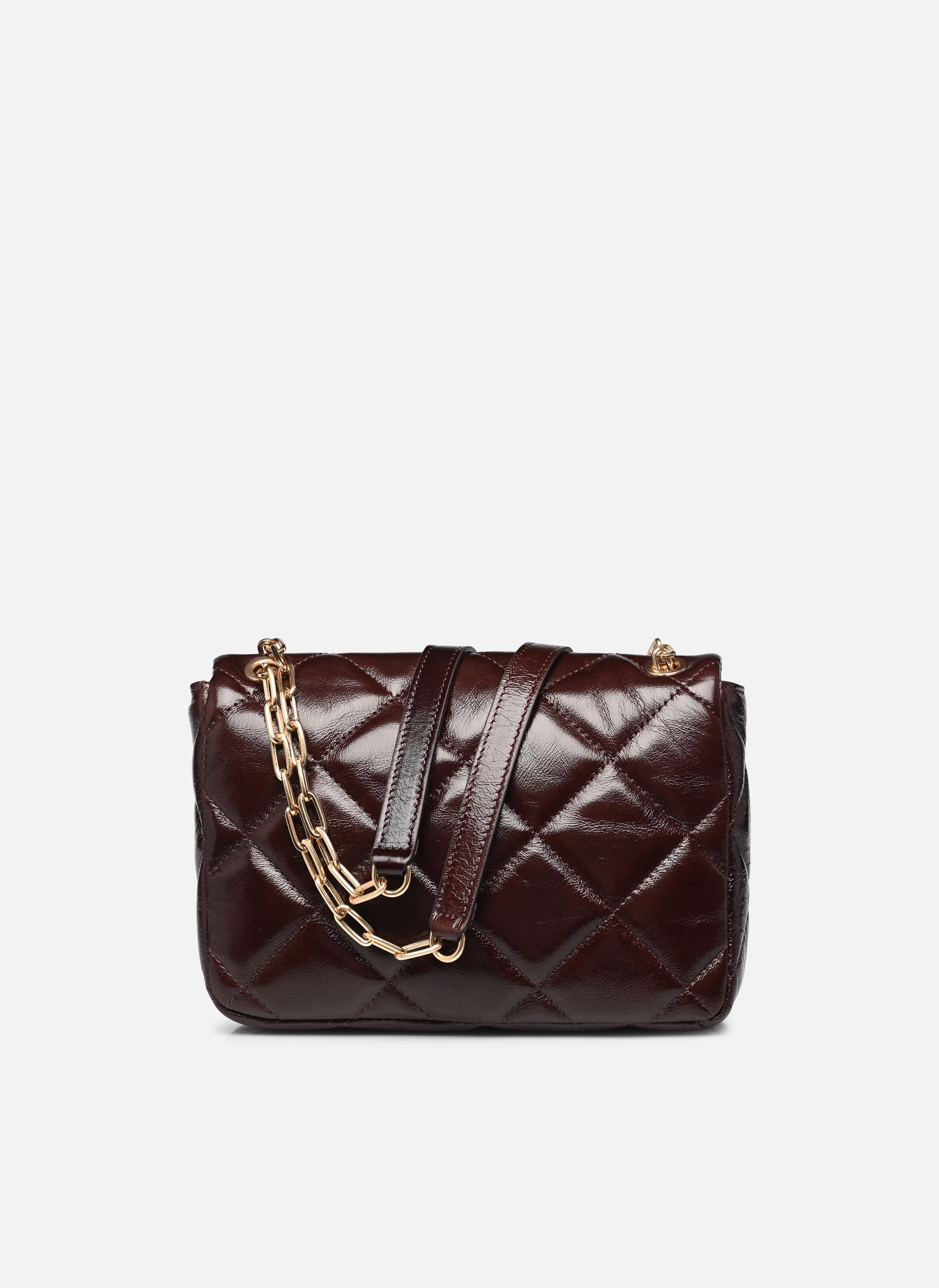 Schoudertassen Grand Moon Matelasse En Cuir Craquele dames bruin Vanessa Bruno Schoudertassen Grand Moon Matelasse En Cuir Craquele dames bruin CHOCOLAT