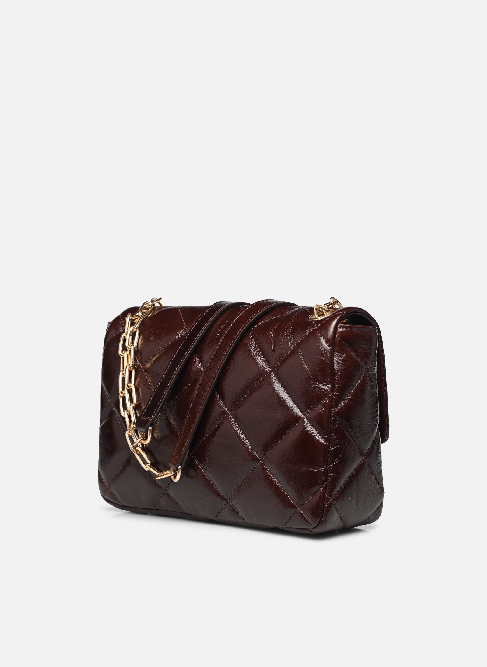 Schoudertassen Grand Moon Matelasse En Cuir Craquele dames bruin Vanessa Bruno Schoudertassen Grand Moon Matelasse En Cuir Craquele dames bruin CHOCOLAT