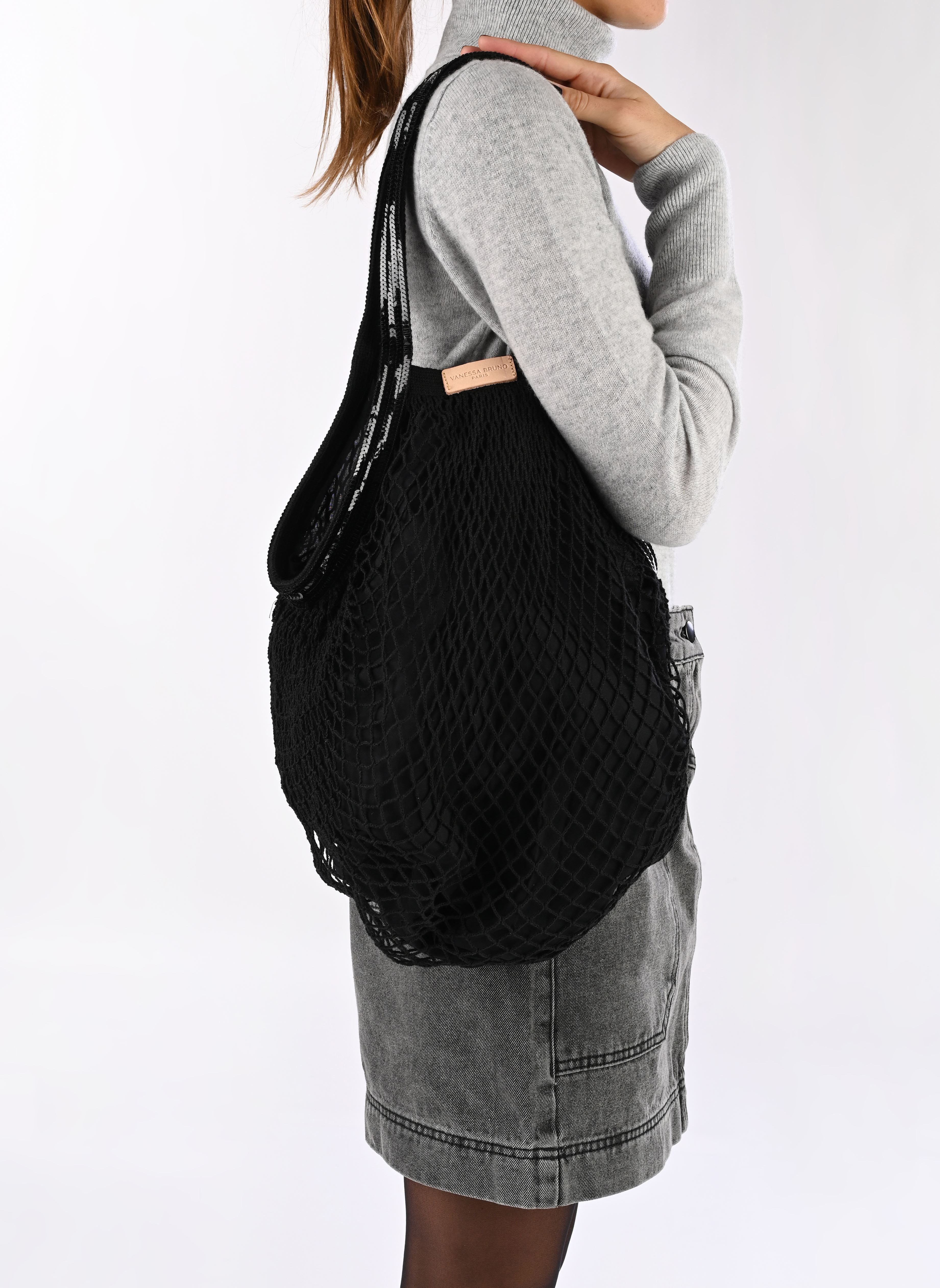 Borse a tracolla Sac Filet donna nero Vanessa Bruno Borse a tracolla Sac Filet donna nero NOIR