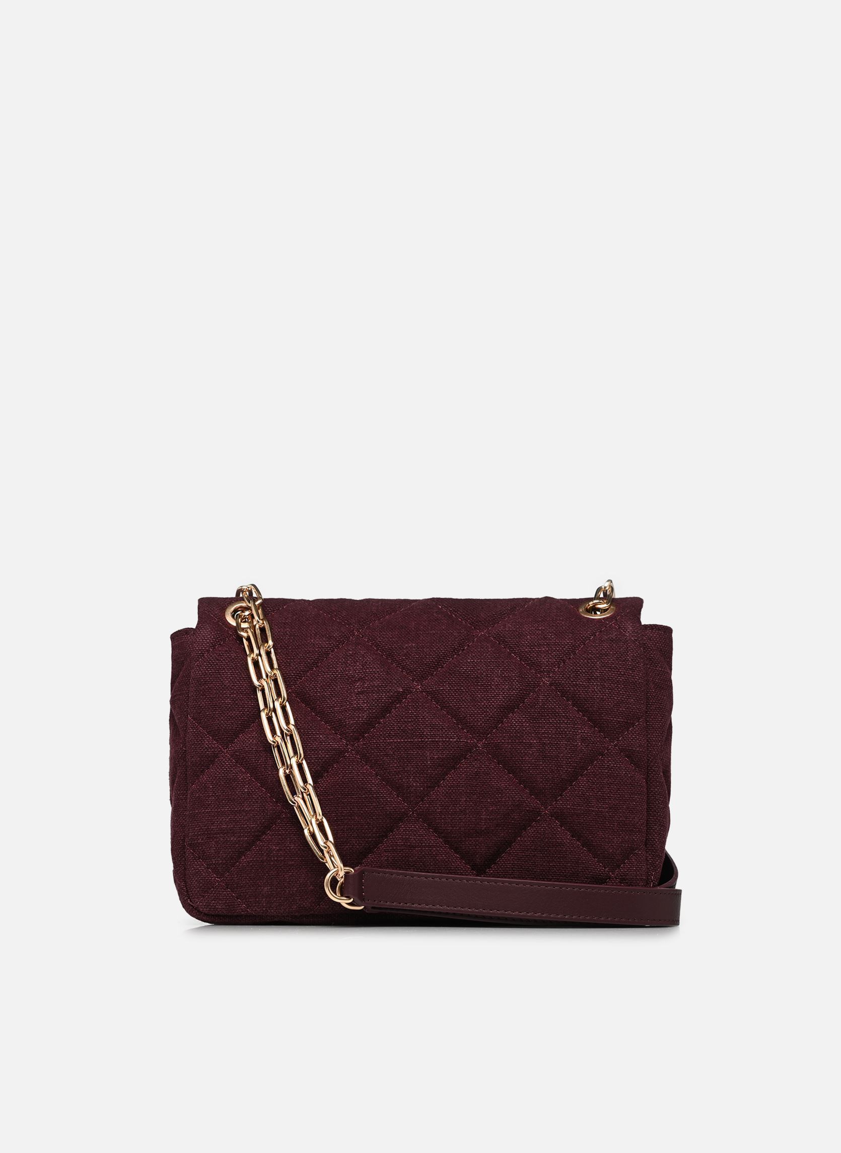 Sacs bandoulière Grand Moon En Lin Denim femme bordeaux Vanessa Bruno Sacs bandoulière Grand Moon En Lin Denim femme bordeaux AUBERGINE