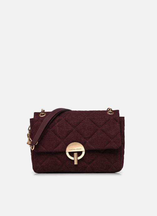 Vanessa Bruno Sacs bandoulière Grand Moon En Lin Denim femme bordeaux