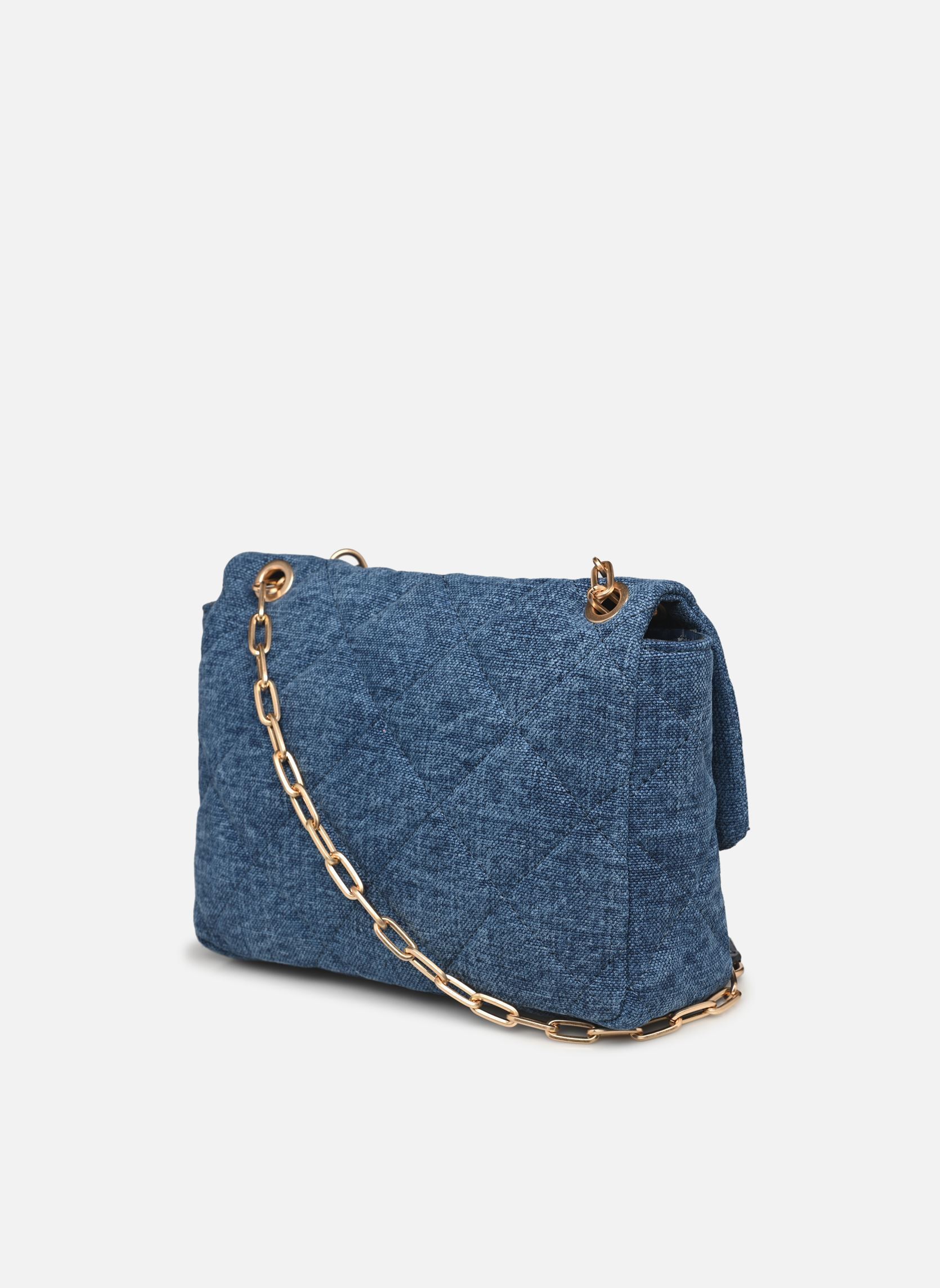 Umhängetaschen Grand Moon En Lin Denim damen blau Vanessa Bruno Umhängetaschen Grand Moon En Lin Denim damen blau INDIGO