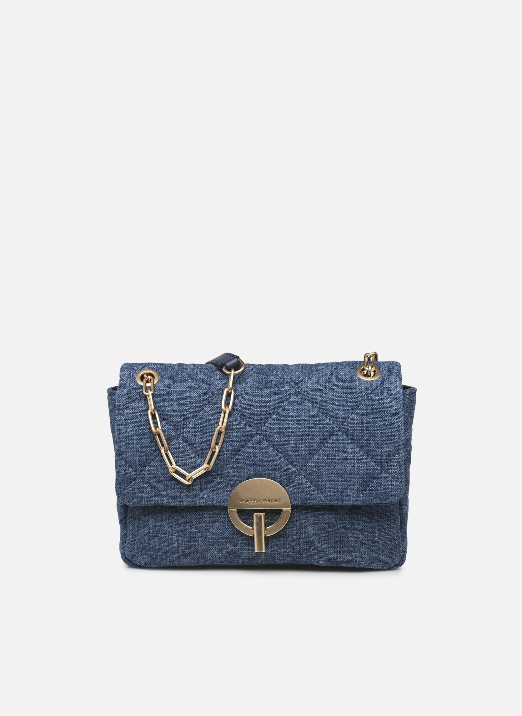 Umhängetaschen Grand Moon En Lin Denim damen blau Vanessa Bruno Umhängetaschen Grand Moon En Lin Denim damen blau INDIGO