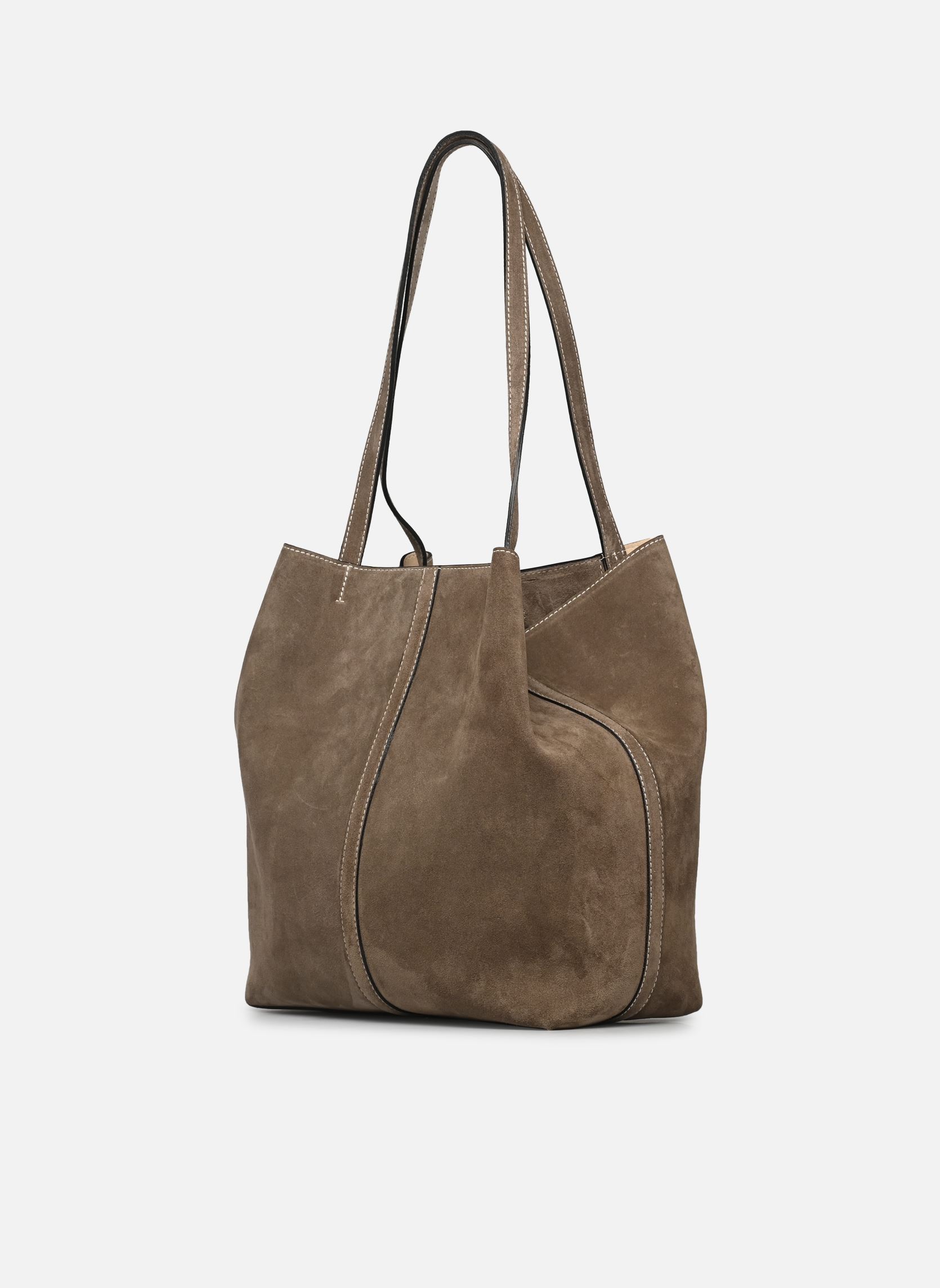 Bolsas de compra Daily Tote Bag Gm mujer marrón Vanessa Bruno Bolsas de compra Daily Tote Bag Gm mujer marrón TAUPE