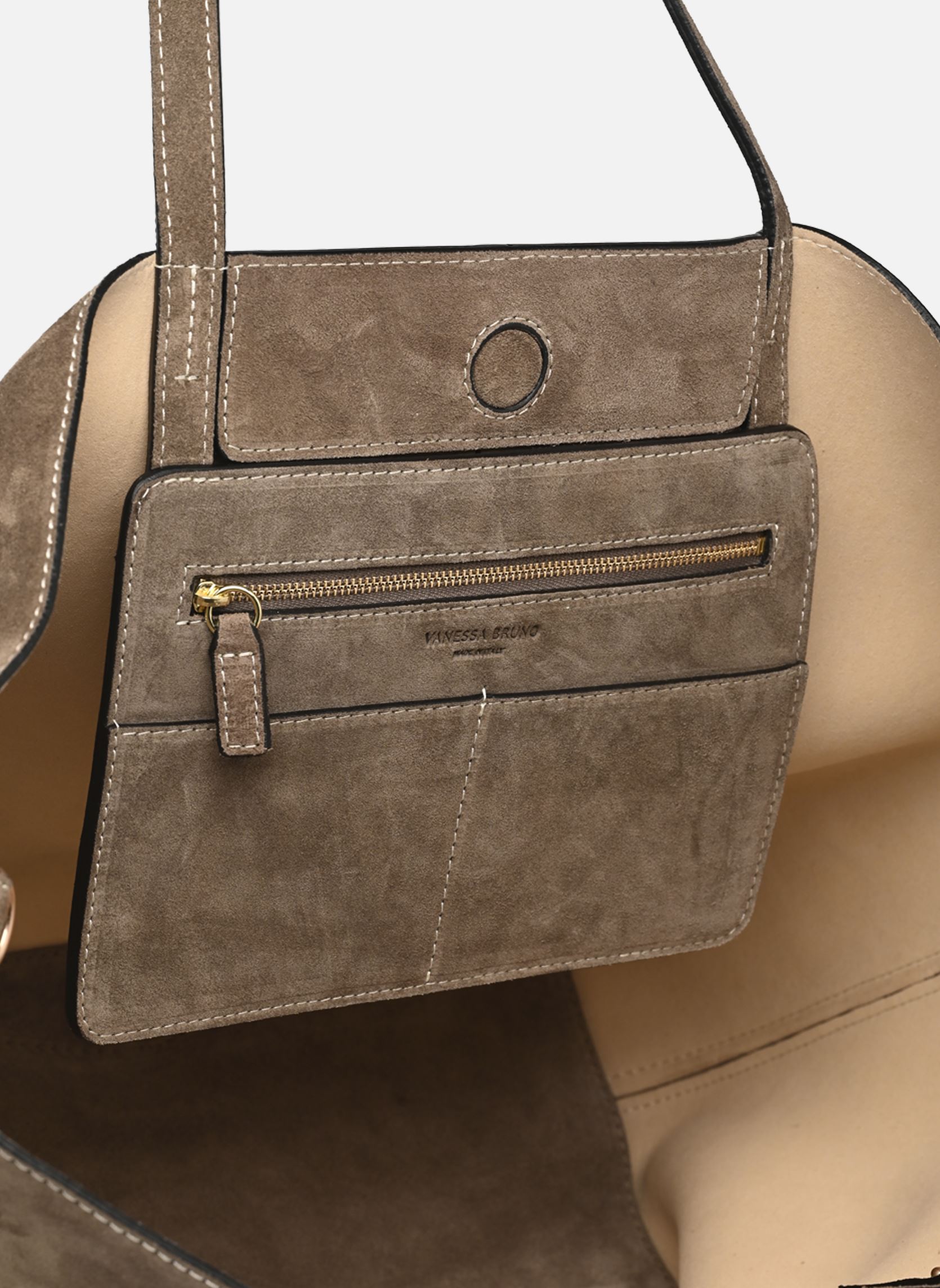 Bolsas de compra Daily Tote Bag Gm mujer marrón Vanessa Bruno Bolsas de compra Daily Tote Bag Gm mujer marrón TAUPE