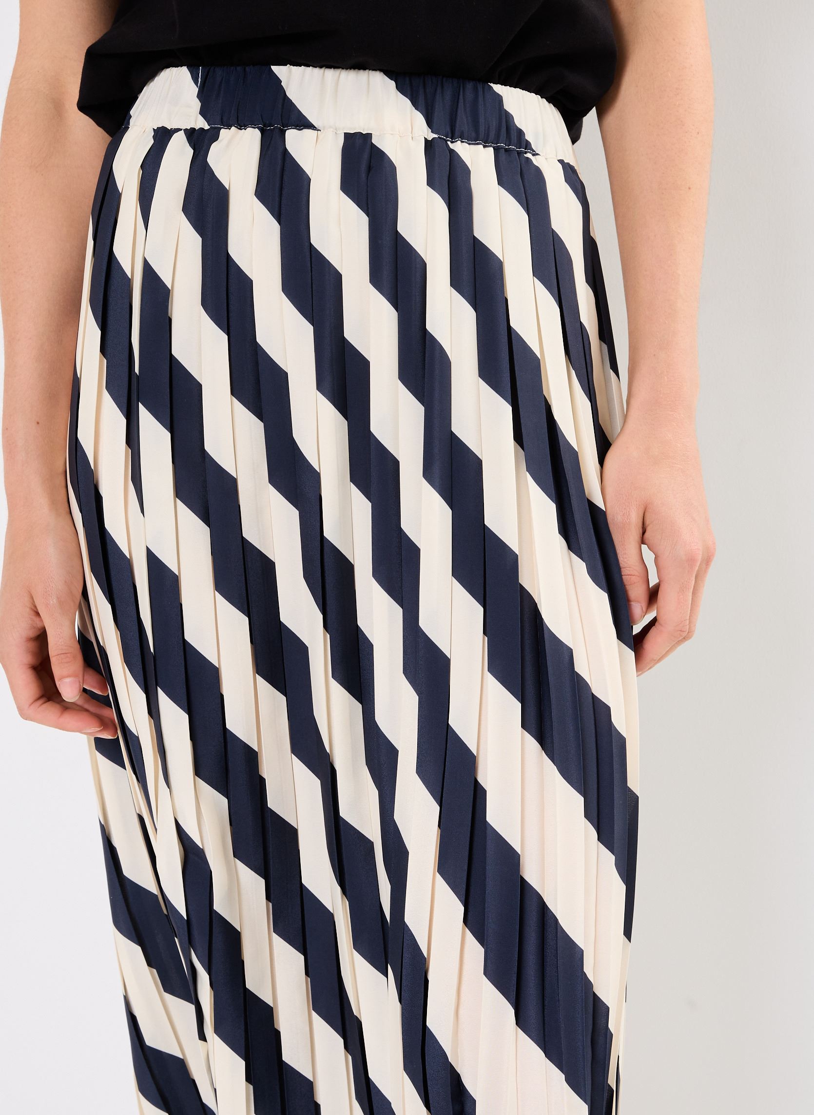 Y.A.S Midi-Röcke YASANALISE HW MIDI PLISSÉ SKIRT - D2D damen blau ...