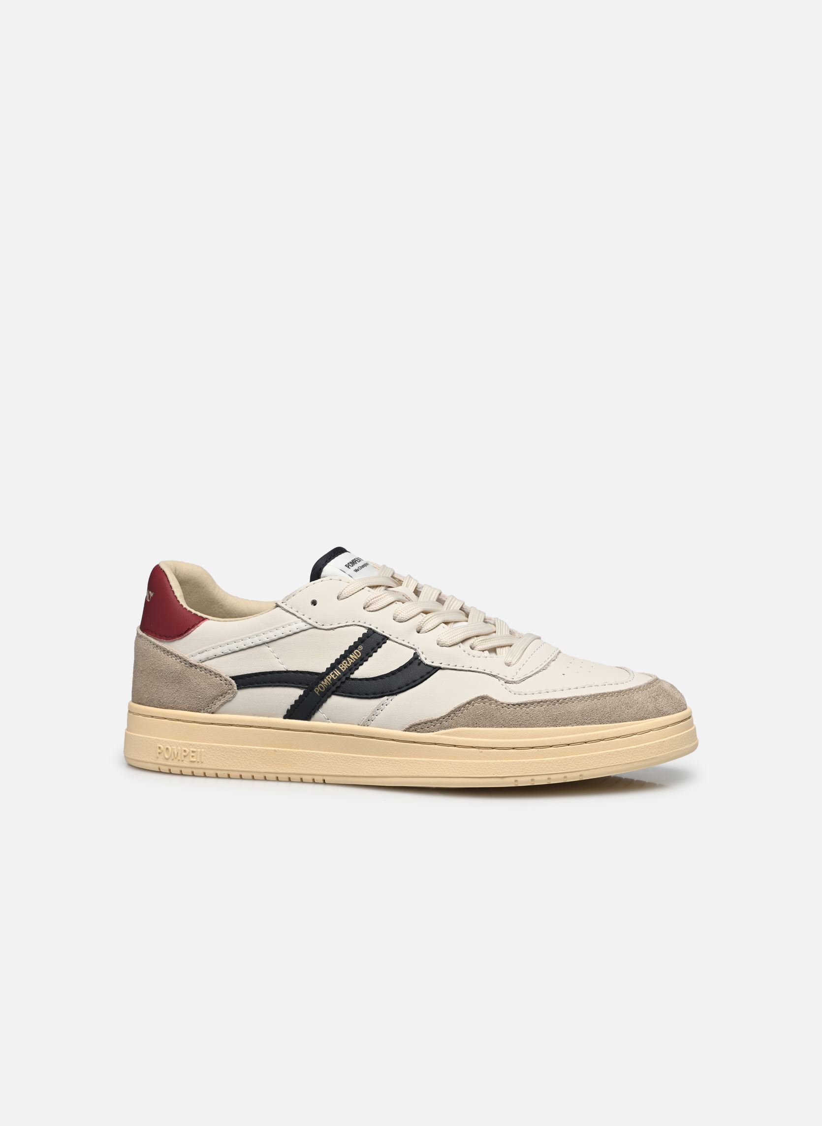 Lage sneakers ELAN PIPPA LEATHER M heren meerkleurig Pompeii Lage sneakers ELAN PIPPA LEATHER M heren meerkleurig ECRU NAVY CHERRY