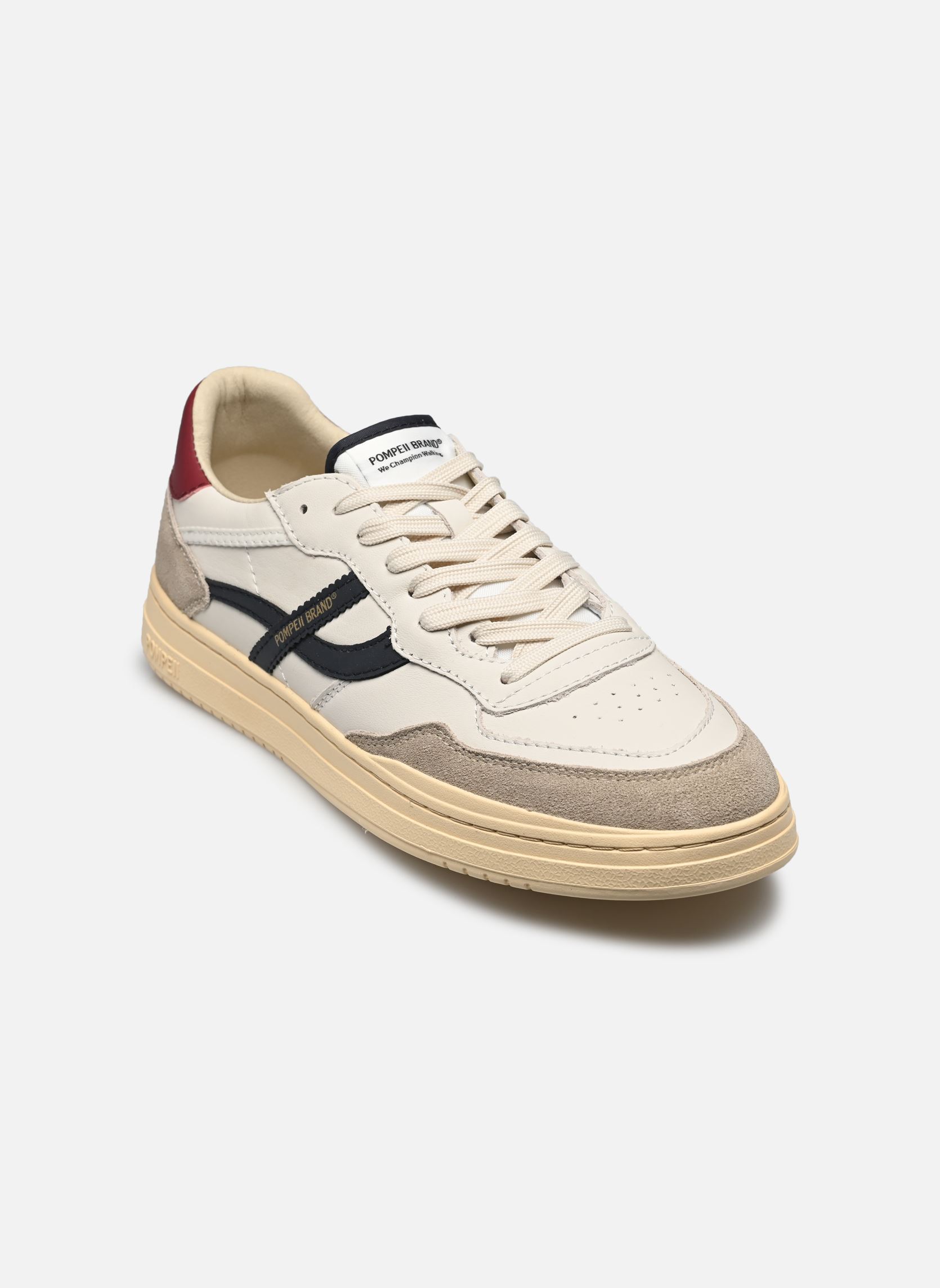 Lage sneakers ELAN PIPPA LEATHER M heren meerkleurig Pompeii Lage sneakers ELAN PIPPA LEATHER M heren meerkleurig ECRU NAVY CHERRY