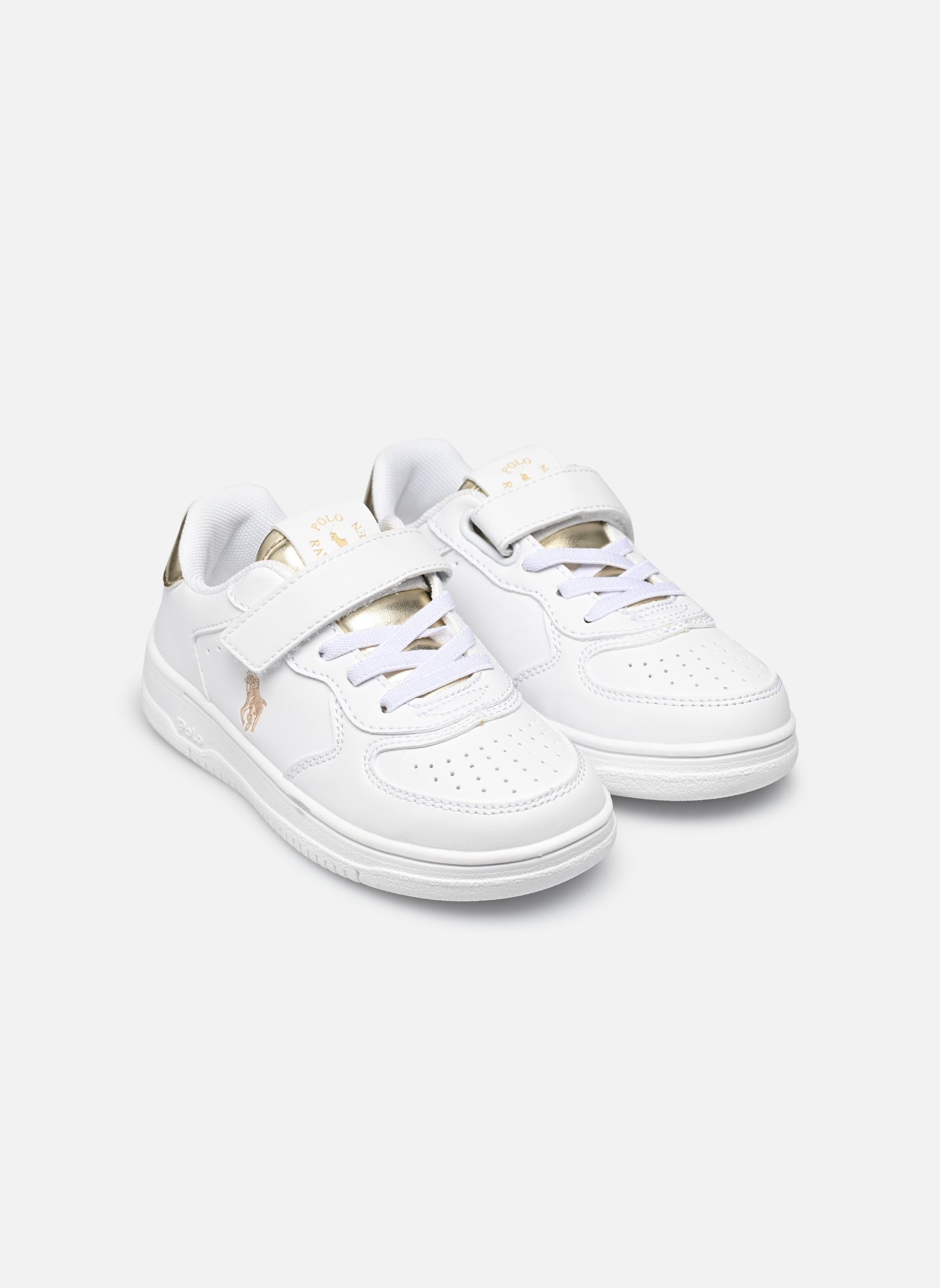 Lage sneakers Masters Court Ps wit Polo Ralph Lauren Lage sneakers Masters Court Ps wit WHITE/GOLD