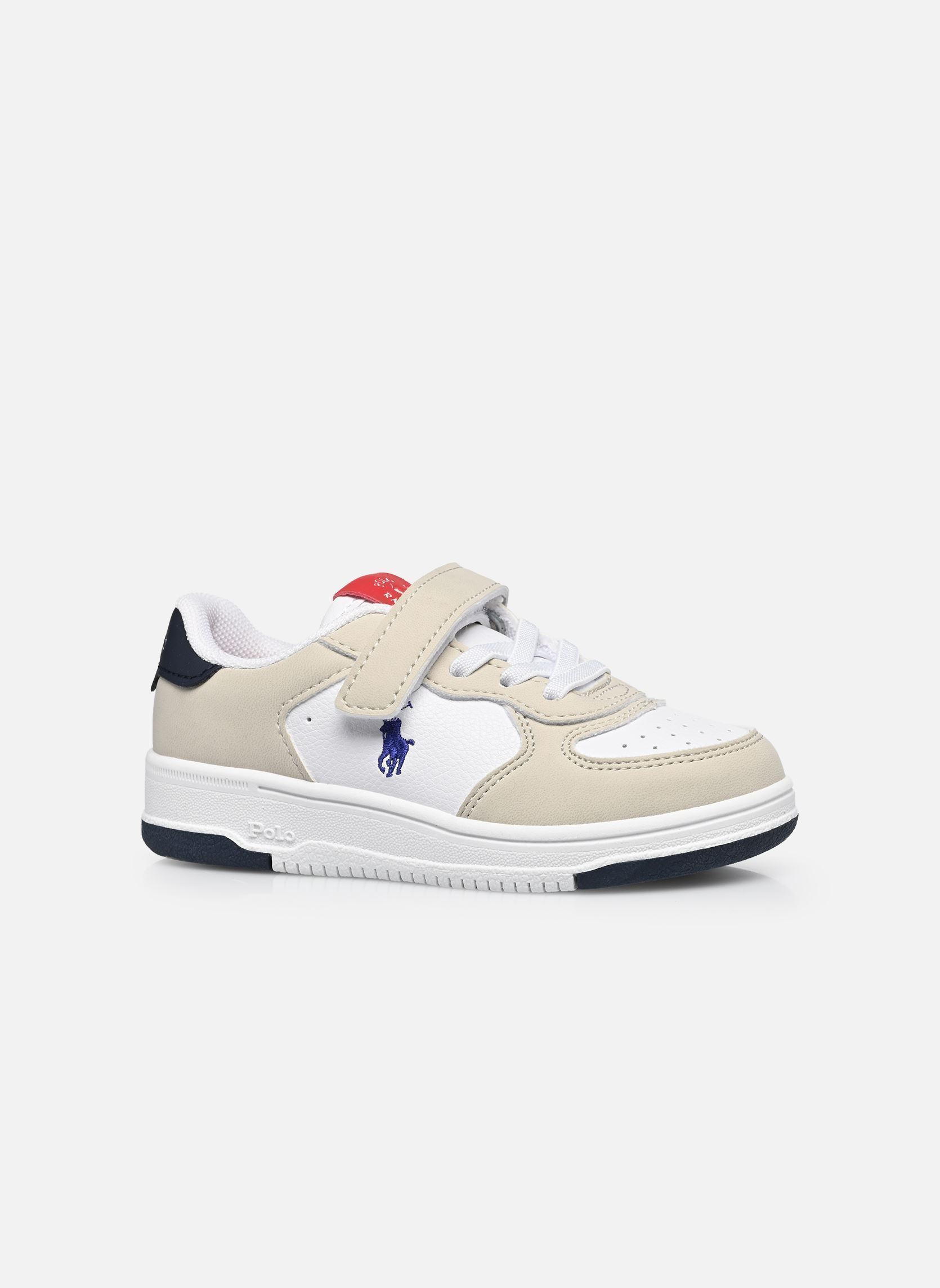 Baskets basses Masters Court Ps garçon blanc Polo Ralph Lauren Baskets basses Masters Court Ps garçon blanc WHITE TUMBLED/GREY MICRO/NAVY