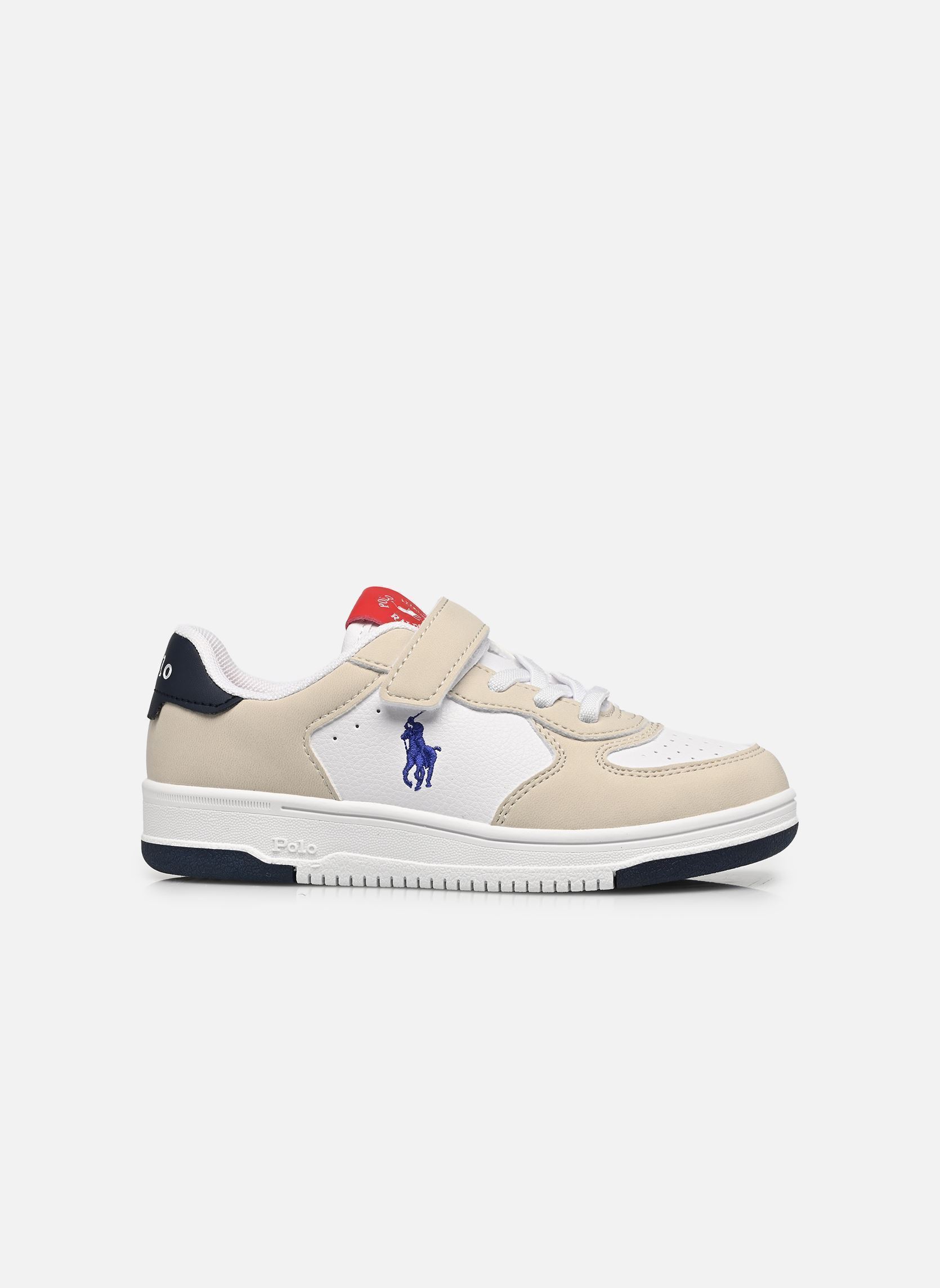Lage sneakers Masters Court Ps jongens wit Polo Ralph Lauren Lage sneakers Masters Court Ps jongens wit WHITE TUMBLED/GREY MICRO/NAVY
