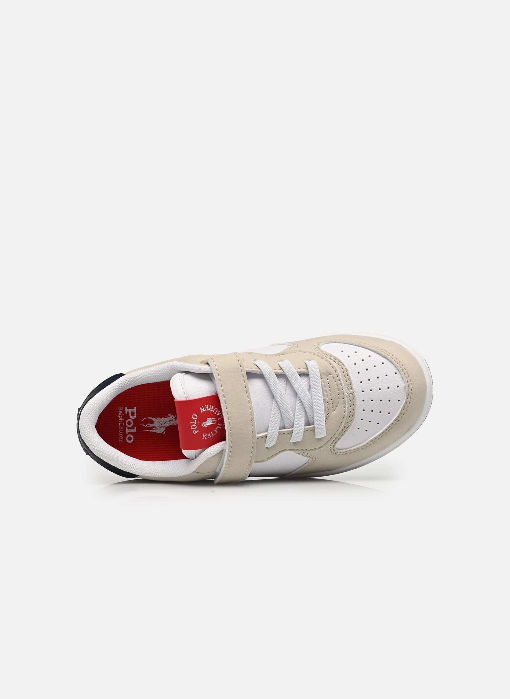 Lage sneakers Masters Court Ps jongens wit Polo Ralph Lauren Lage sneakers Masters Court Ps jongens wit WHITE TUMBLED/GREY MICRO/NAVY