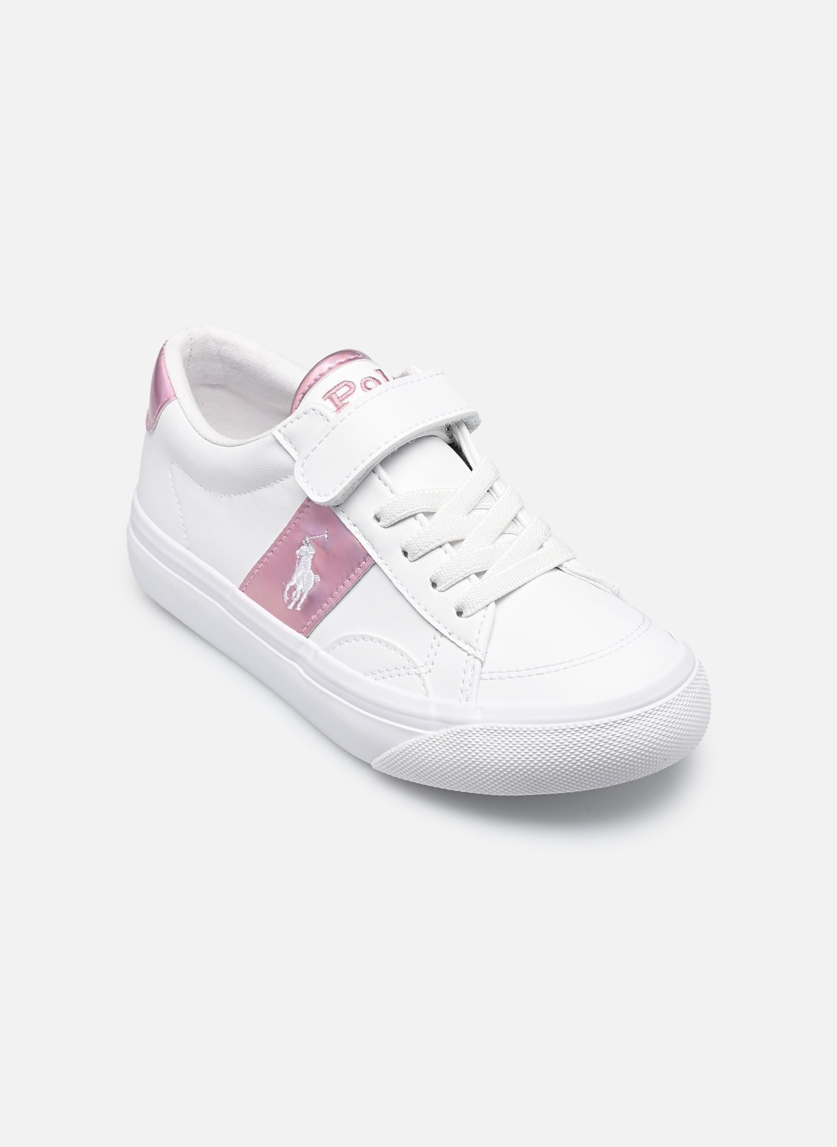 Lage sneakers Ryley Ps meisjes wit Polo Ralph Lauren Lage sneakers Ryley Ps meisjes wit WHITE TUMBLED/PINK METALLIC W/