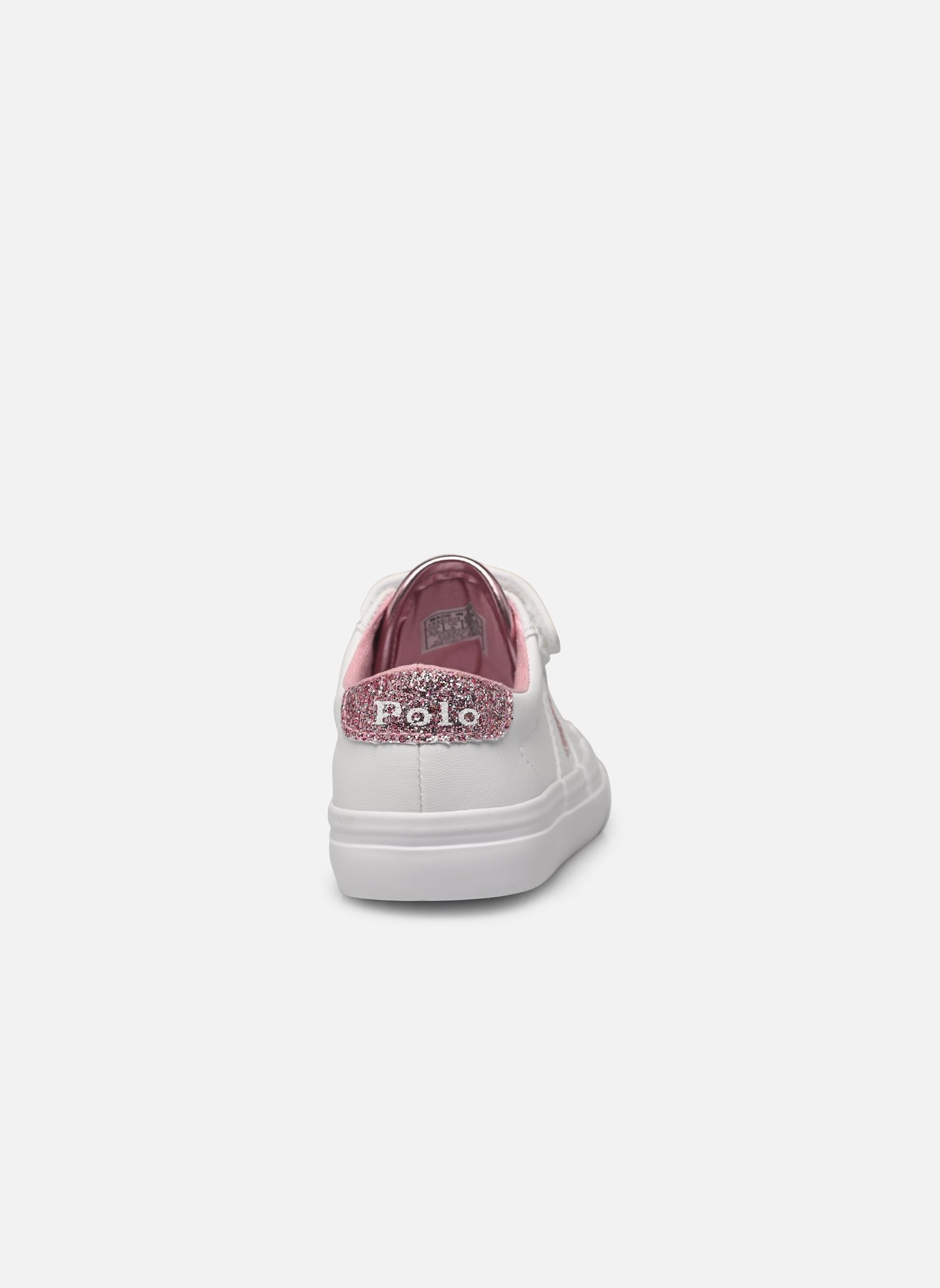 Lage sneakers Ryley Ps meisjes wit Polo Ralph Lauren Lage sneakers Ryley Ps meisjes wit T-'WHITE SMOOTH/PINK GLITTER/