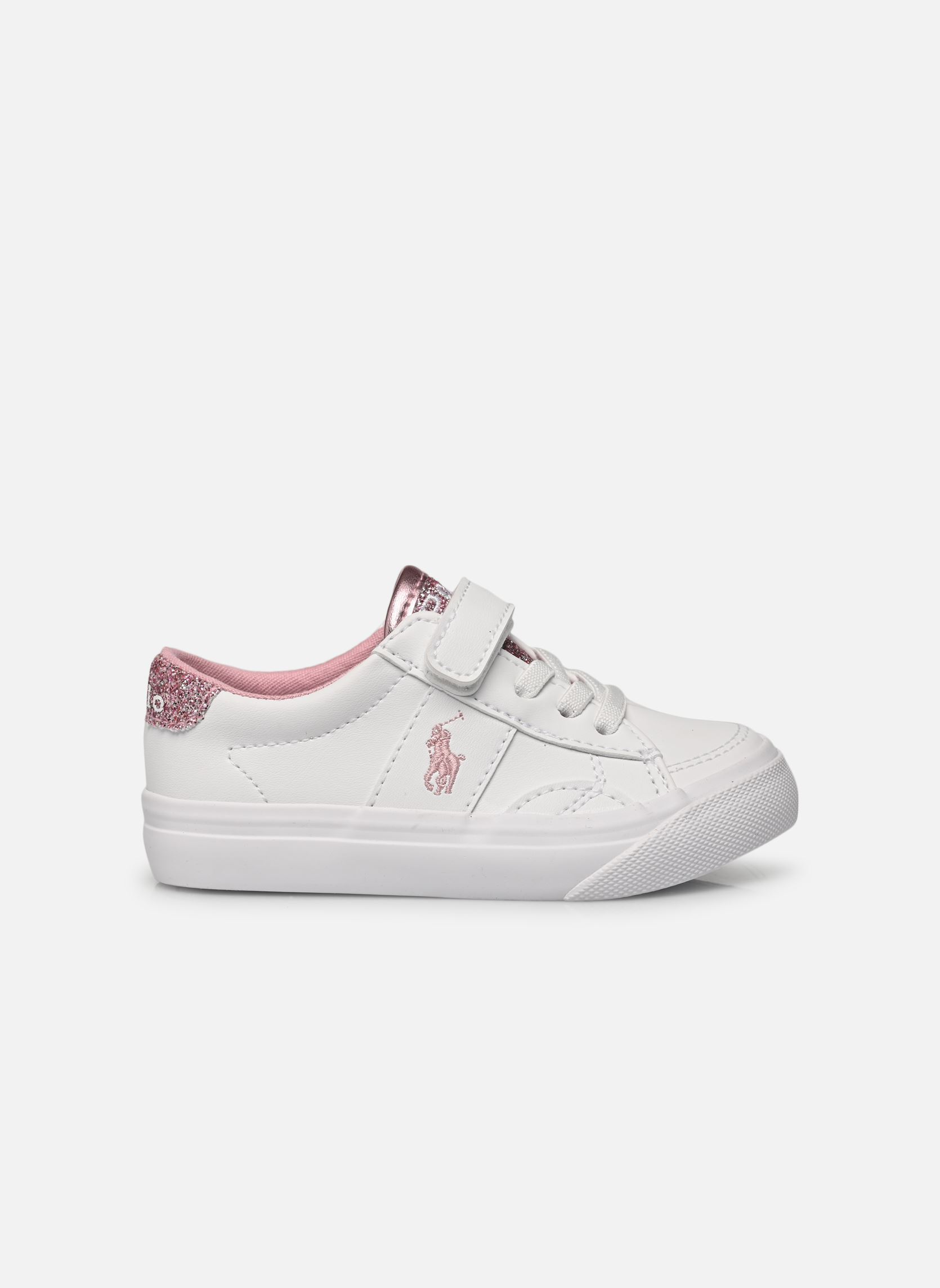 Lage sneakers Ryley Ps meisjes wit Polo Ralph Lauren Lage sneakers Ryley Ps meisjes wit T-'WHITE SMOOTH/PINK GLITTER/