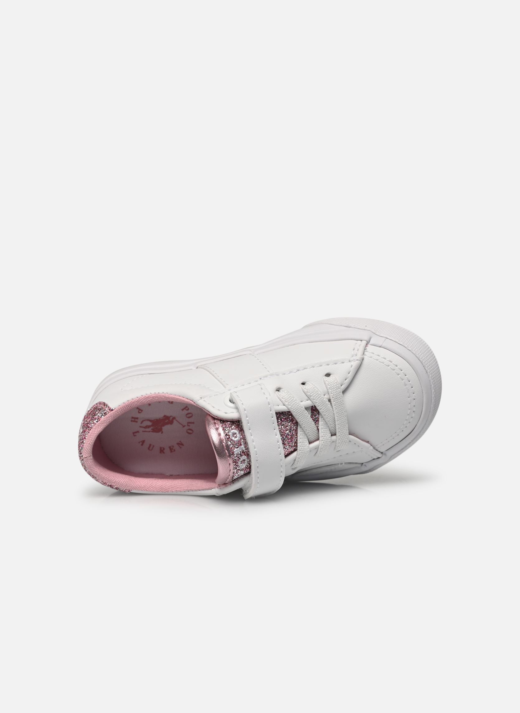 Lage sneakers Ryley Ps meisjes wit Polo Ralph Lauren Lage sneakers Ryley Ps meisjes wit T-'WHITE SMOOTH/PINK GLITTER/