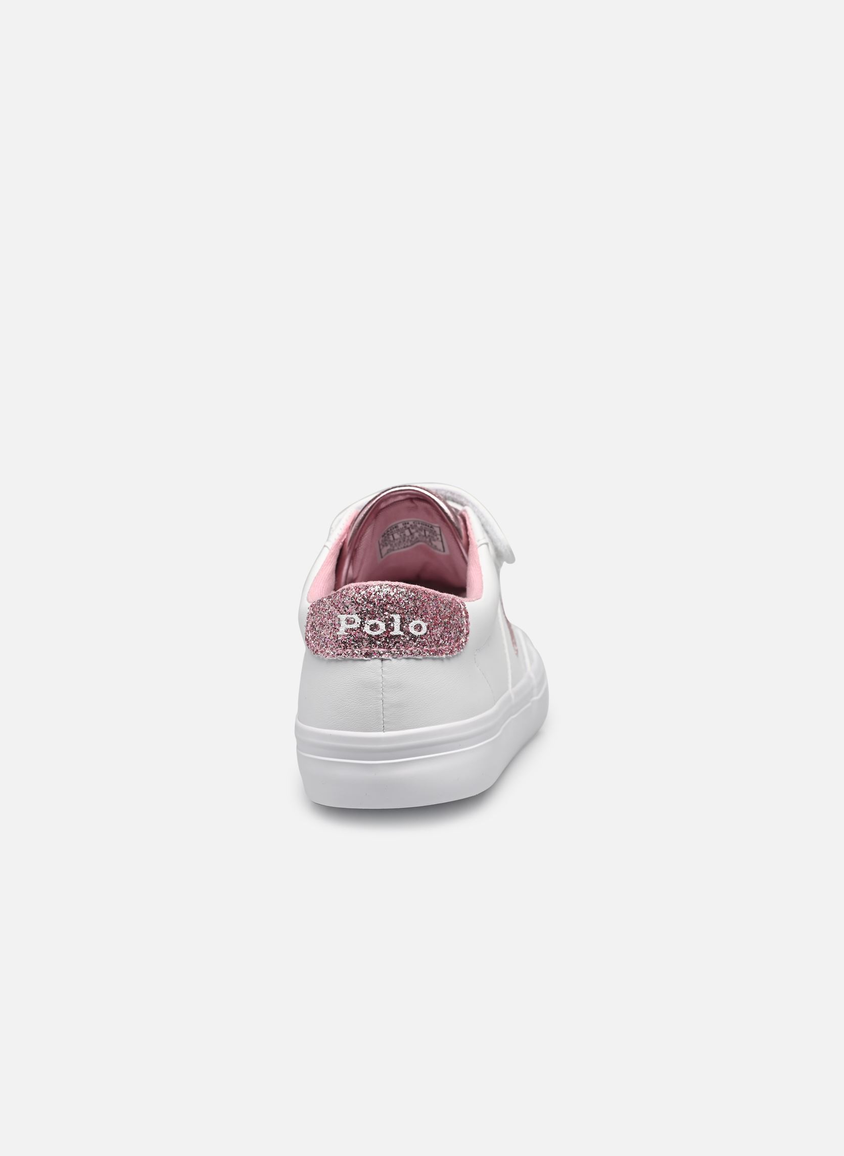 Lage sneakers Ryley Ps meisjes wit Polo Ralph Lauren Lage sneakers Ryley Ps meisjes wit C-'WHITE SMOOTH/PINK GLITTER/