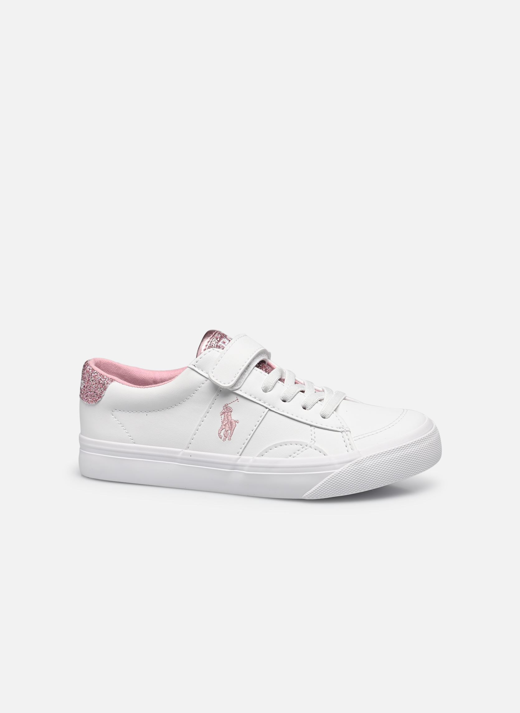 Lage sneakers Ryley Ps meisjes wit Polo Ralph Lauren Lage sneakers Ryley Ps meisjes wit C-'WHITE SMOOTH/PINK GLITTER/