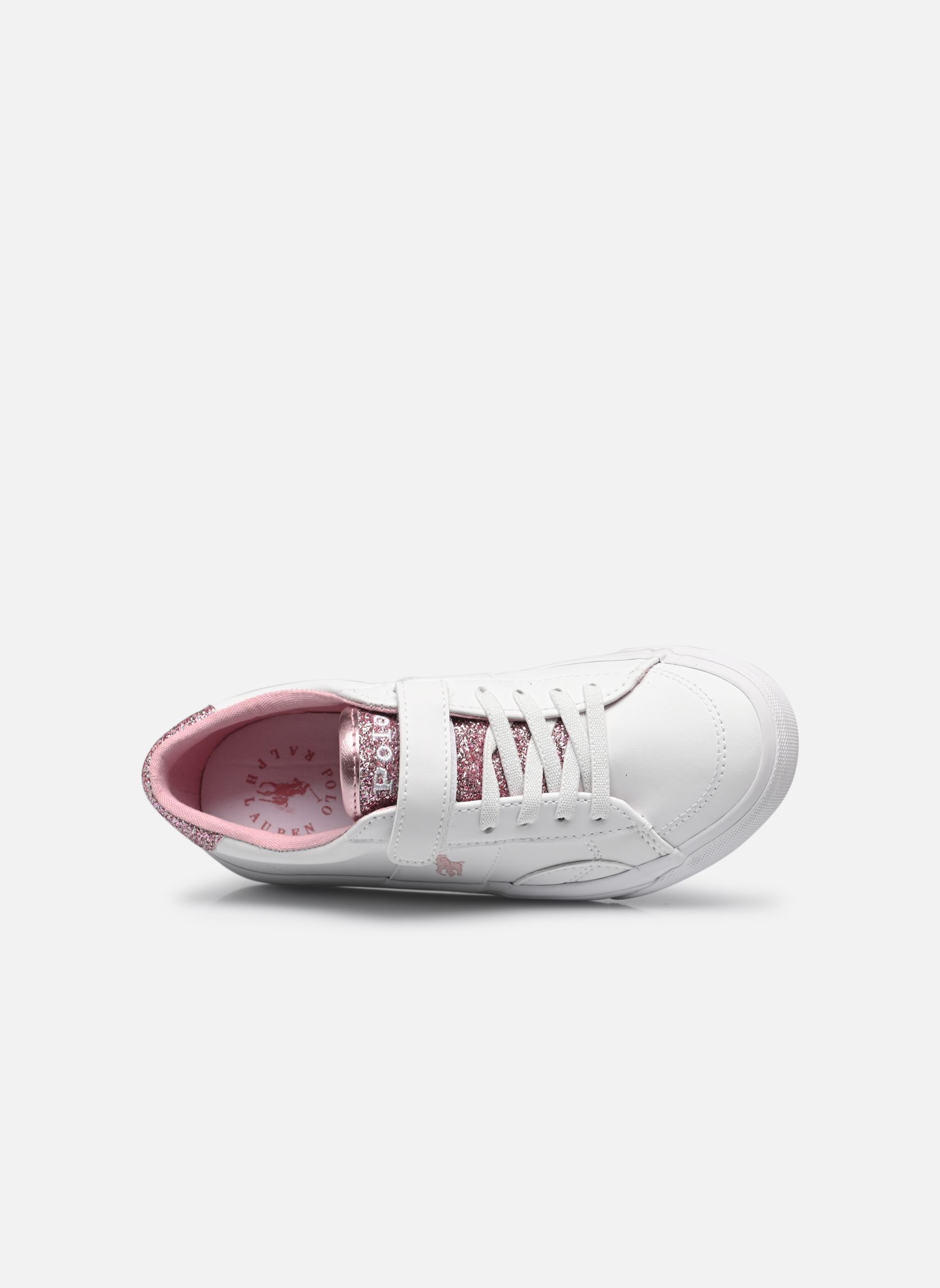 Lage sneakers Ryley Ps meisjes wit Polo Ralph Lauren Lage sneakers Ryley Ps meisjes wit C-'WHITE SMOOTH/PINK GLITTER/