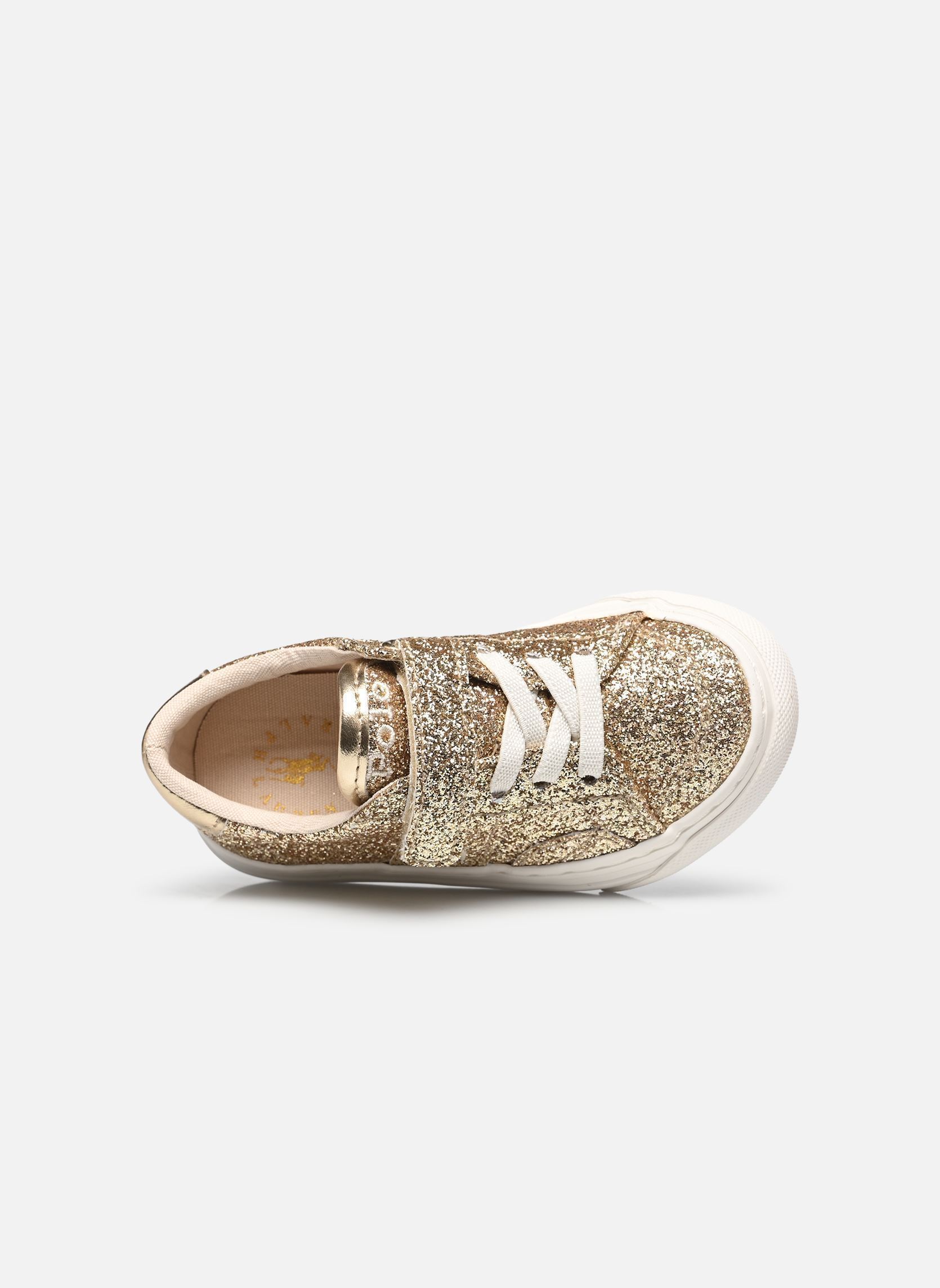 Niedrige Sneaker Ryley Ps mädchen gold und bronze Polo Ralph Lauren Niedrige Sneaker Ryley Ps mädchen gold und bronze GOLD GLITTER/METALLIC GOLD W/