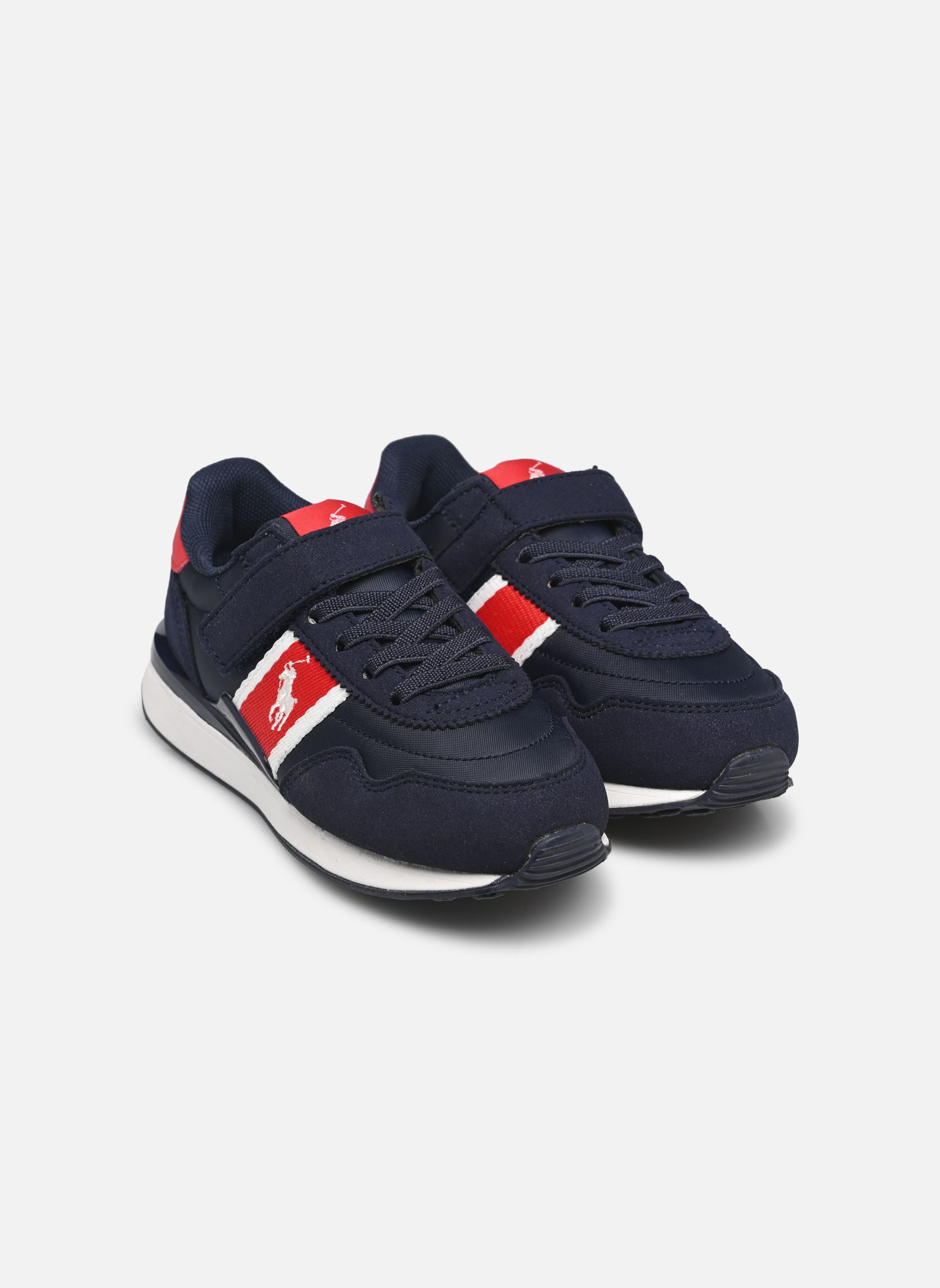 Baskets Train 89 Sport Ps garçon bleu Polo Ralph Lauren Baskets Train 89 Sport Ps garçon bleu NAVY NYLON/MICRO/RL2000 RED/WH