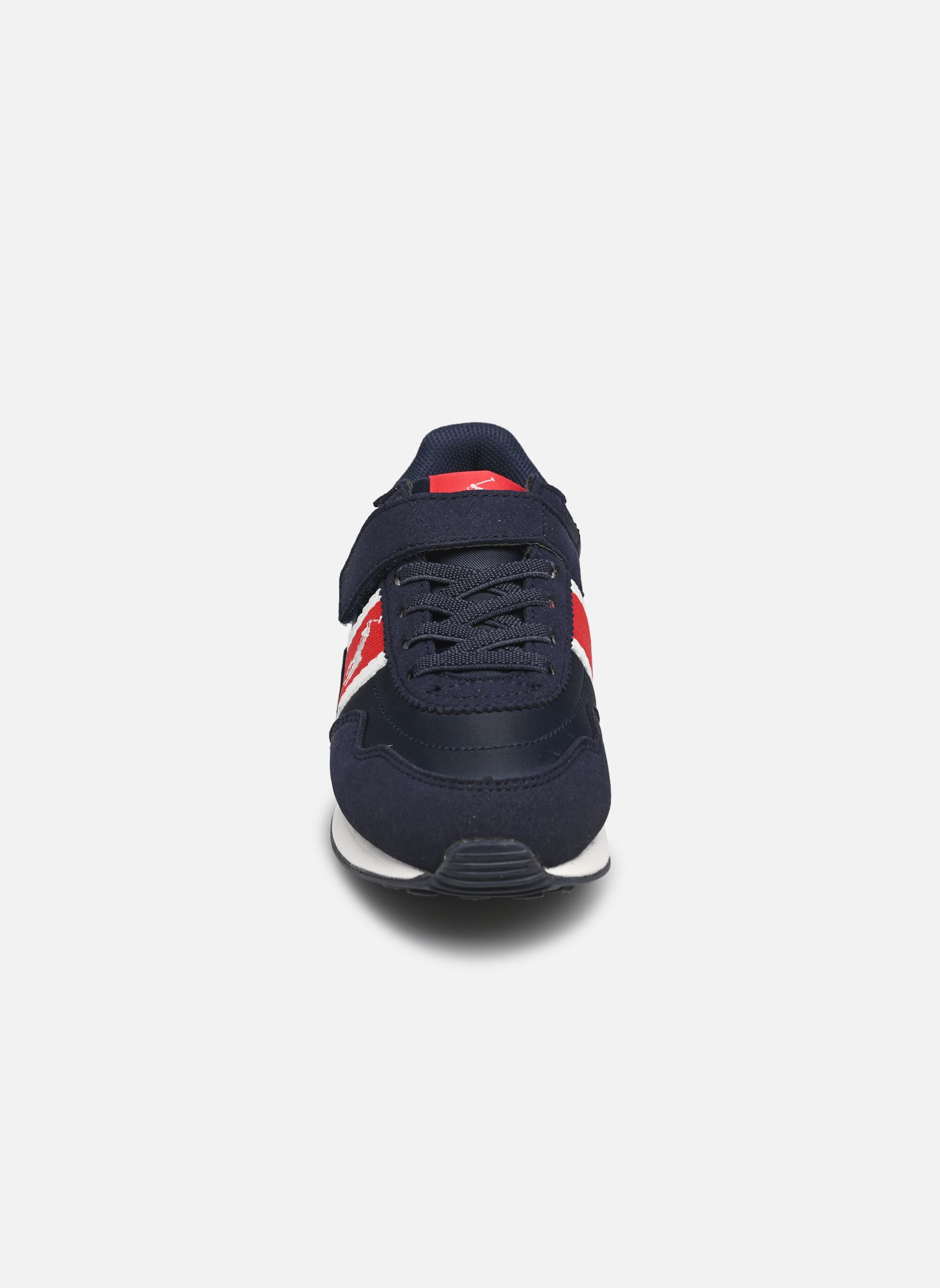 Baskets Train 89 Sport Ps garçon bleu Polo Ralph Lauren Baskets Train 89 Sport Ps garçon bleu NAVY NYLON/MICRO/RL2000 RED/WH