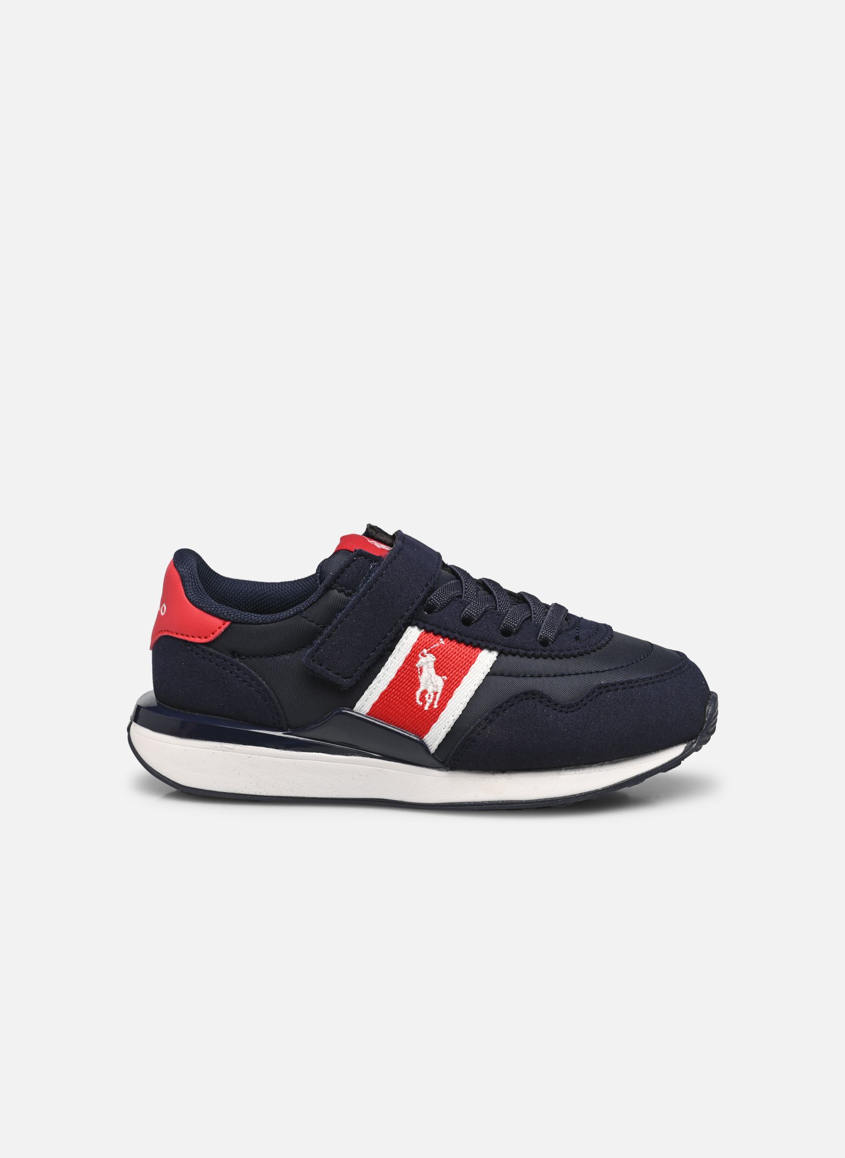 Baskets Train 89 Sport Ps garçon bleu Polo Ralph Lauren Baskets Train 89 Sport Ps garçon bleu NAVY NYLON/MICRO/RL2000 RED/WH