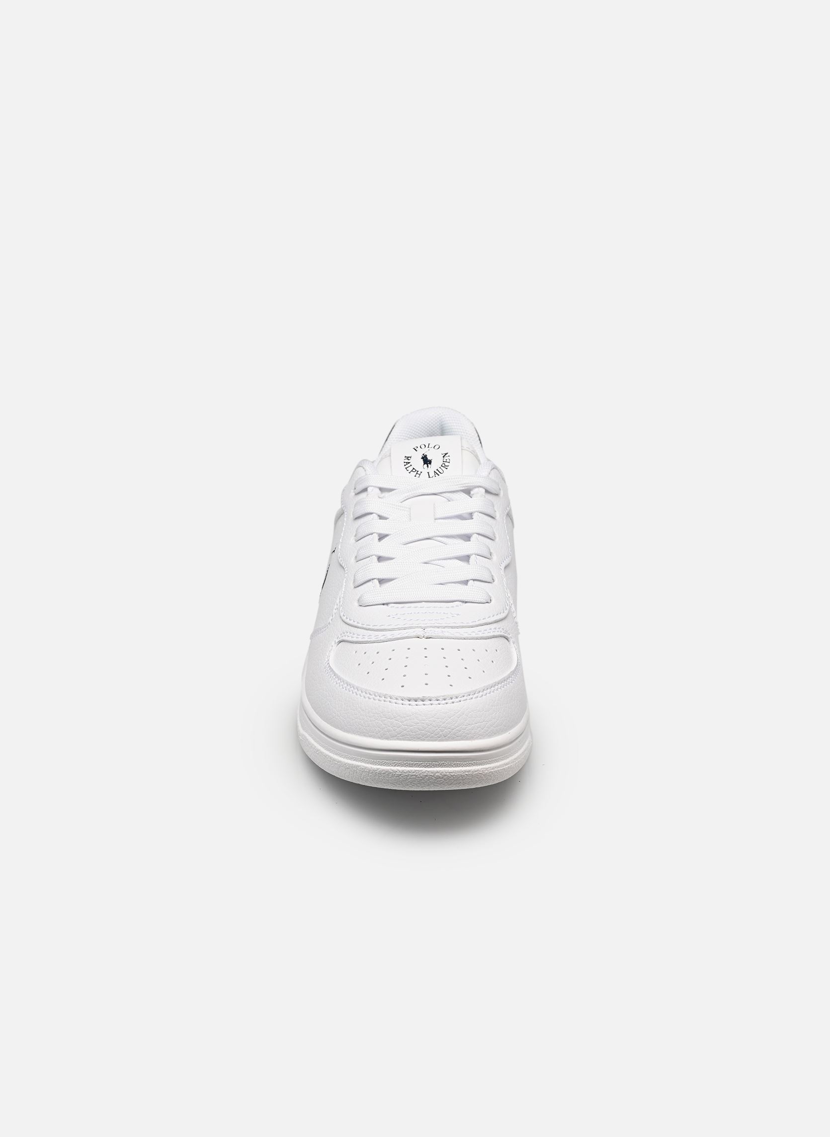 Niedrige Sneaker MASTERS COURT jungen weiß Polo Ralph Lauren Niedrige Sneaker MASTERS COURT jungen weiß WHITE TUMBLED/NAVY W/ NAVY PP
