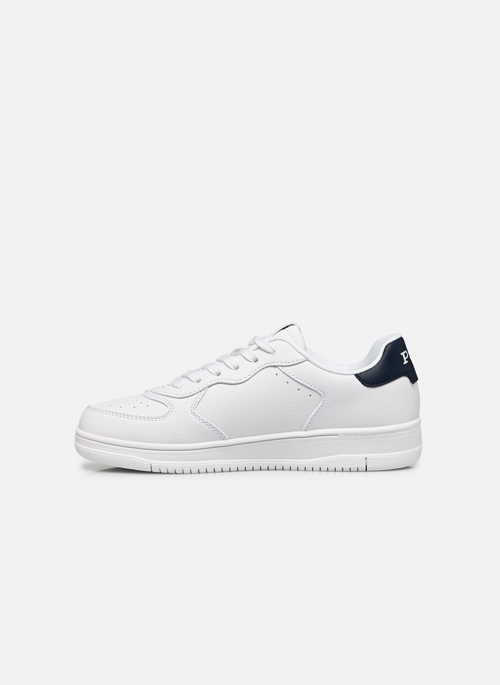Niedrige Sneaker MASTERS COURT jungen weiß Polo Ralph Lauren Niedrige Sneaker MASTERS COURT jungen weiß WHITE TUMBLED/NAVY W/ NAVY PP