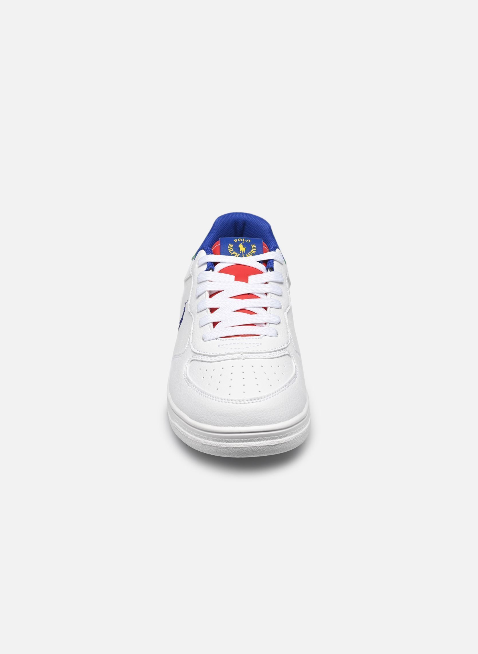 Niedrige Sneaker Masters Court weiß Polo Ralph Lauren Niedrige Sneaker Masters Court weiß J-WHITE / ROYAL / MULTI TUMBLE