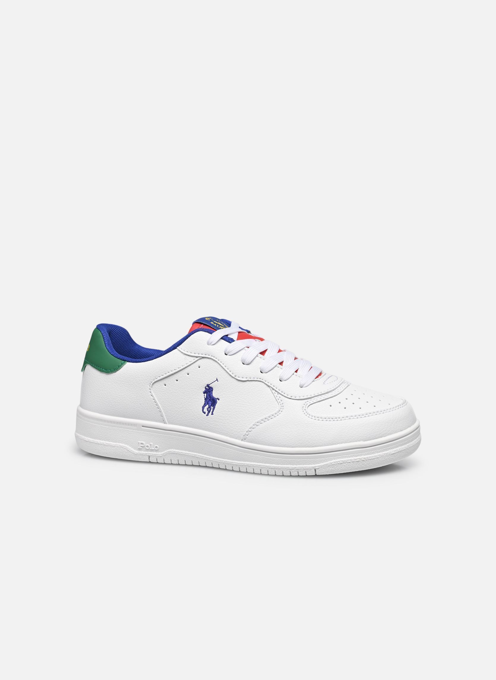 Niedrige Sneaker Masters Court weiß Polo Ralph Lauren Niedrige Sneaker Masters Court weiß J-WHITE / ROYAL / MULTI TUMBLE