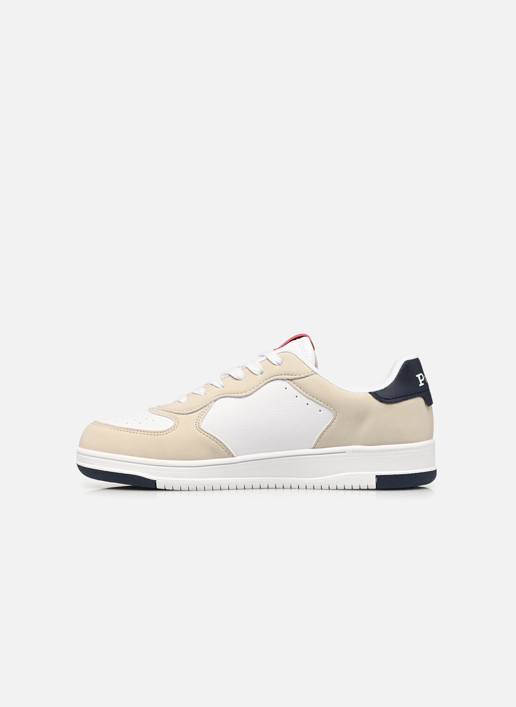 Niedrige Sneaker Masters Court jungen weiß Polo Ralph Lauren Niedrige Sneaker Masters Court jungen weiß WHITE TUMBLED/GREY MICRO/NAVY