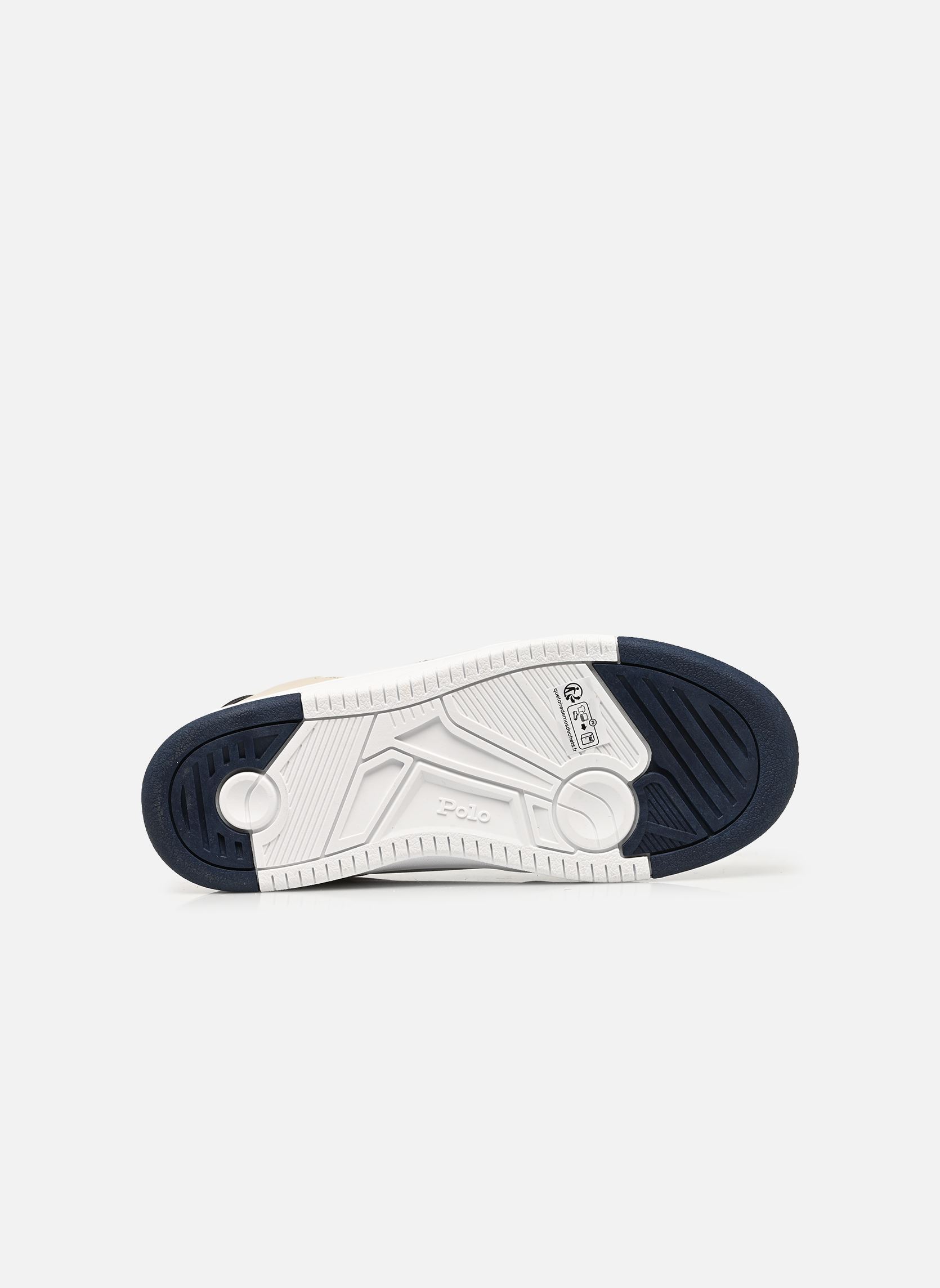 Niedrige Sneaker Masters Court jungen weiß Polo Ralph Lauren Niedrige Sneaker Masters Court jungen weiß WHITE TUMBLED/GREY MICRO/NAVY