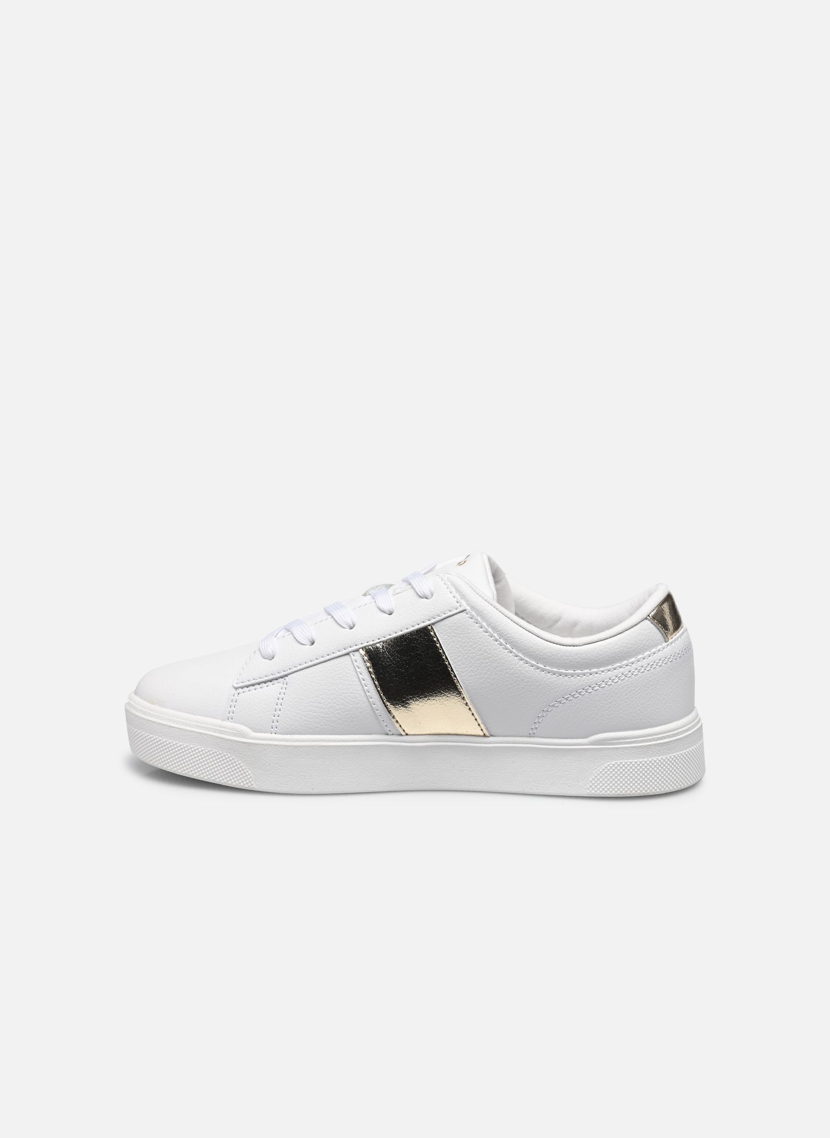 Baskets basses Frazier fille blanc Polo Ralph Lauren Baskets basses Frazier fille blanc J-'WHITE / GOLD TUMBLED