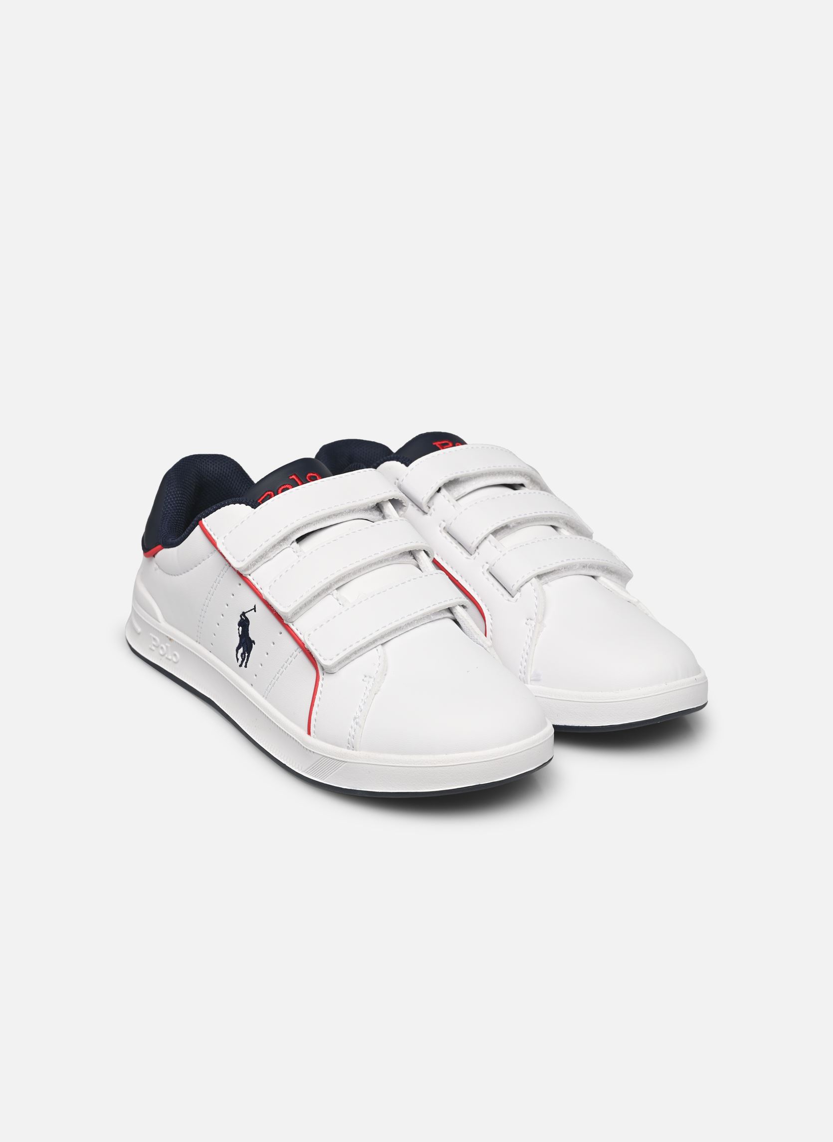 Baskets basses Heritage Court Iii Ez garçon blanc Polo Ralph Lauren Baskets basses Heritage Court Iii Ez garçon blanc WHITE SMOOTH/NAVY PP/RED