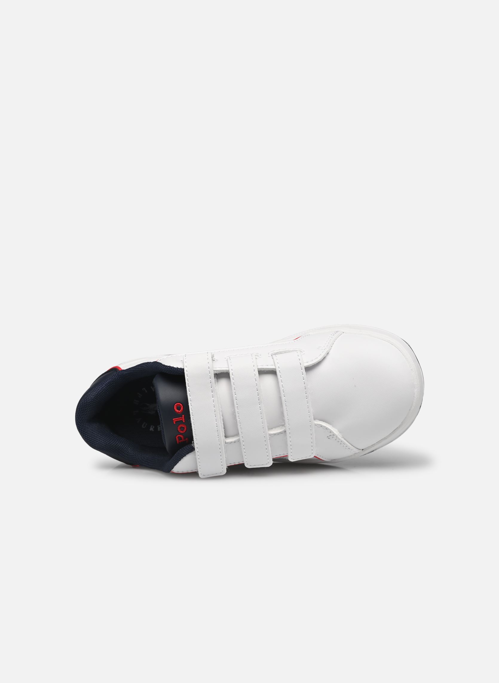 Baskets basses Heritage Court Iii Ez garçon blanc Polo Ralph Lauren Baskets basses Heritage Court Iii Ez garçon blanc WHITE SMOOTH/NAVY PP/RED