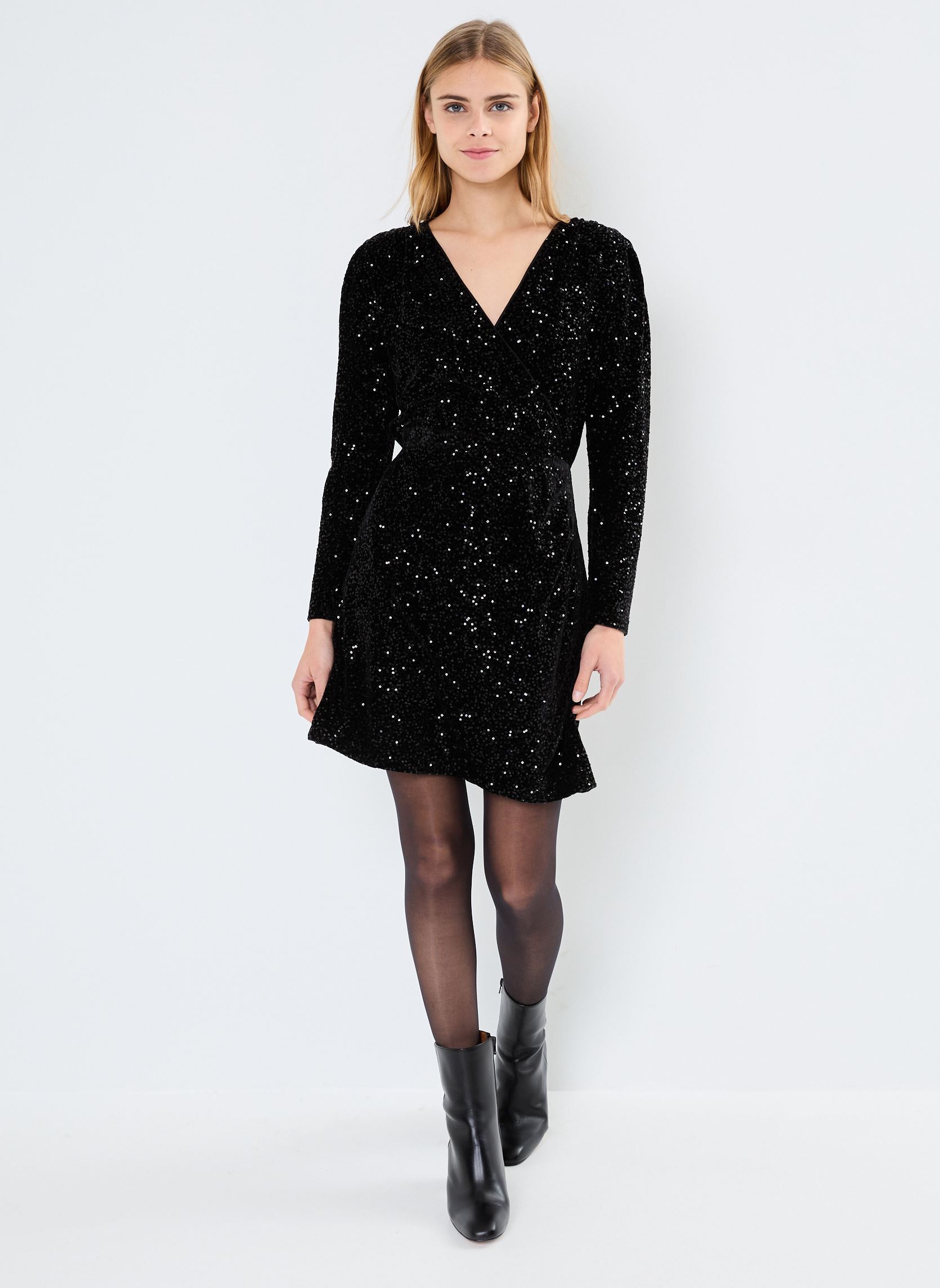 Abiti ROBBY-SEQUIN fête donna nero Georgia Rose Abiti ROBBY-SEQUIN fête donna nero BLACK BEAUTY
