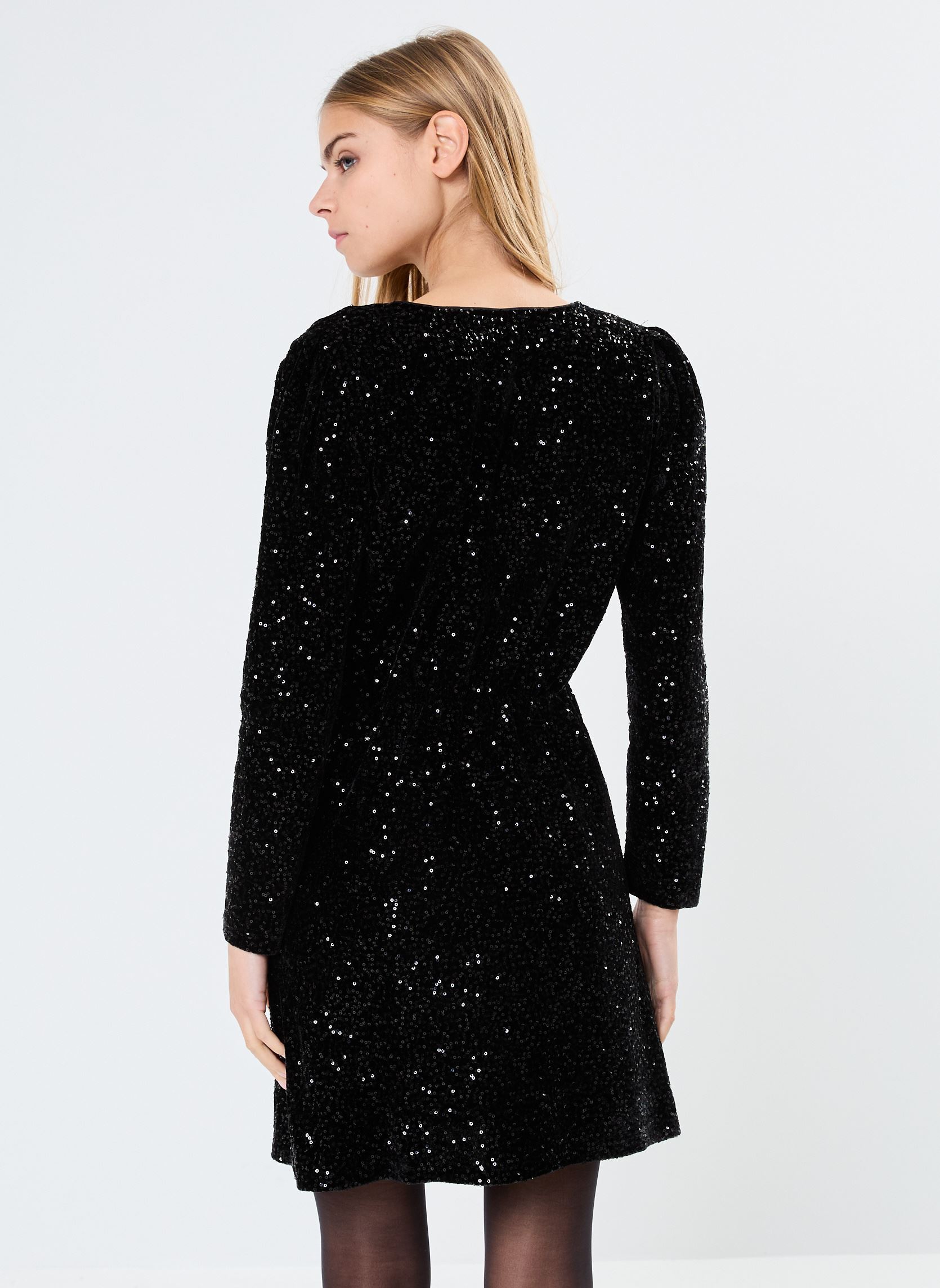 Abiti ROBBY-SEQUIN fête donna nero Georgia Rose Abiti ROBBY-SEQUIN fête donna nero BLACK BEAUTY