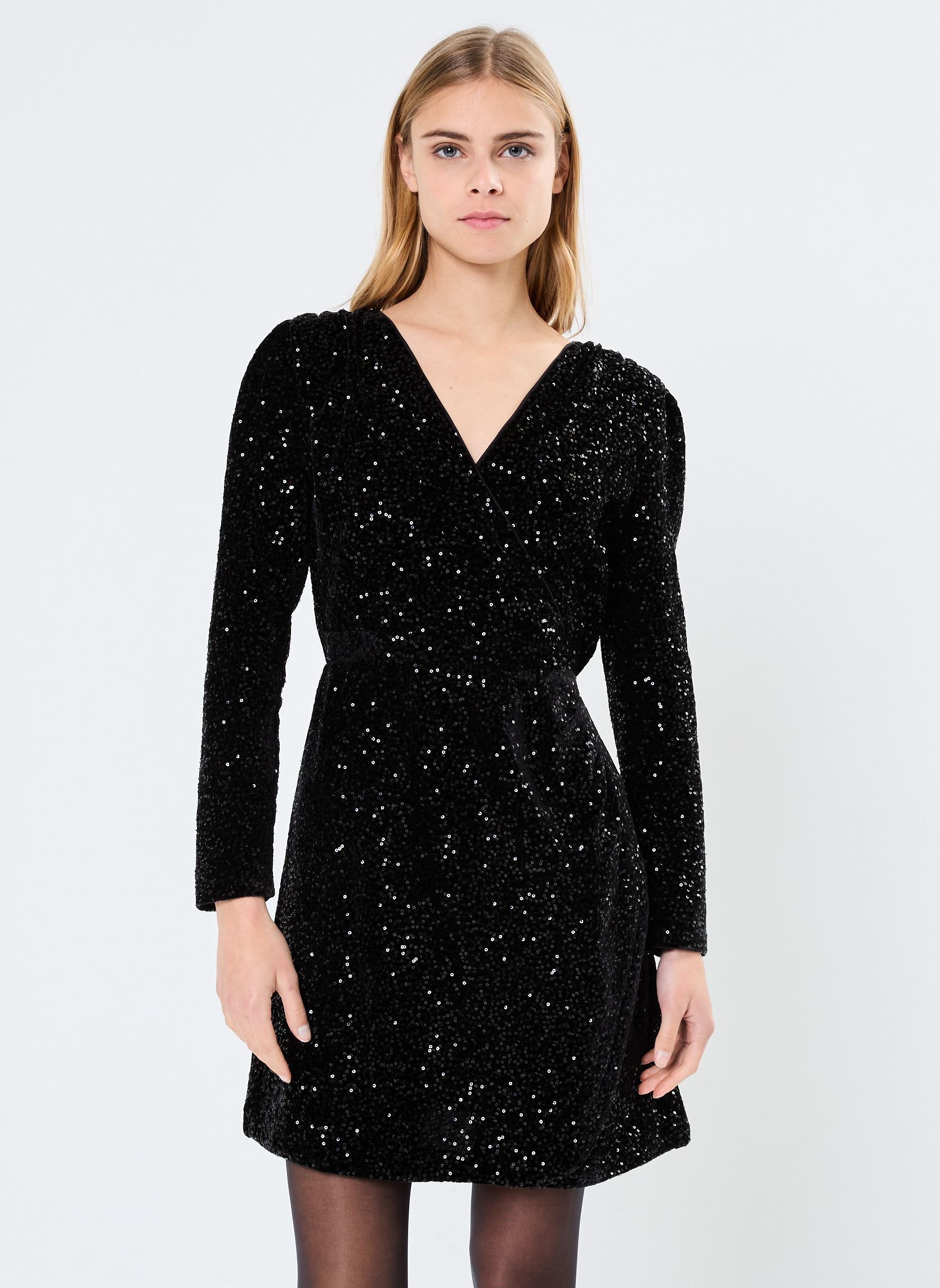 Abiti ROBBY-SEQUIN fête donna nero Georgia Rose Abiti ROBBY-SEQUIN fête donna nero BLACK BEAUTY