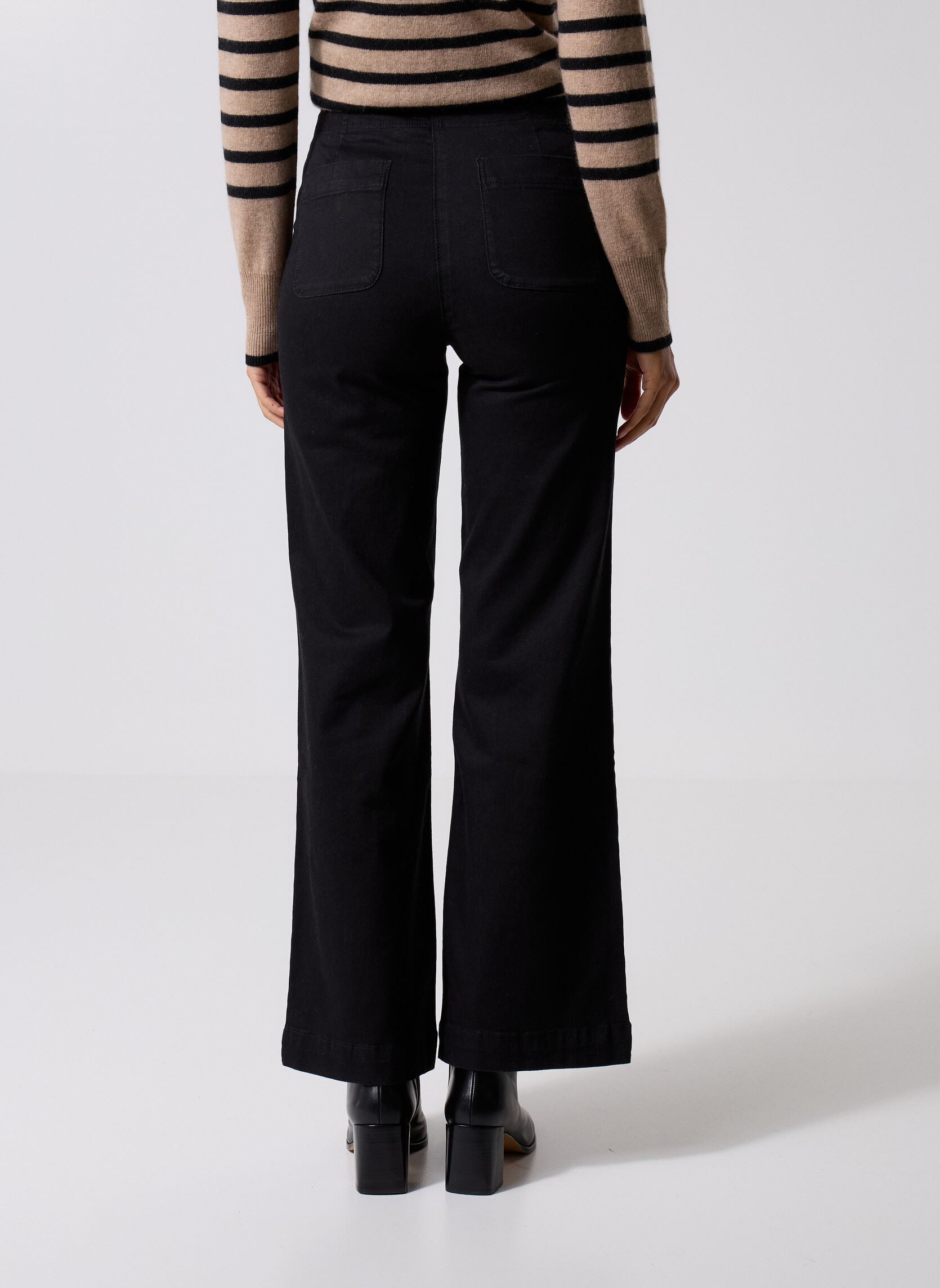 Flared Jeans PRIMAROSA1 damen schwarz Georgia Rose Flared Jeans PRIMAROSA1 damen schwarz DENIM BLACK