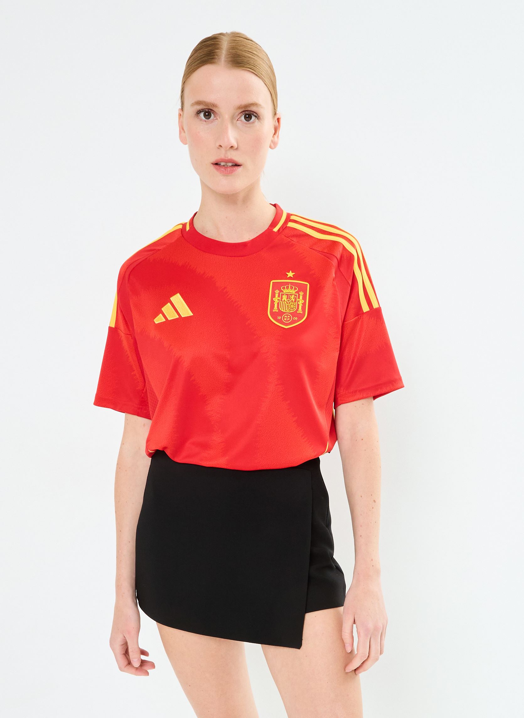 Kurzarm-T-Shirts Maillot de foot Espagne FEF H JSY W - Un damen orange adidas sportswear Kurzarm-T-Shirts Maillot de foot Espagne FEF H JSY W - Un damen orange MEIPOU