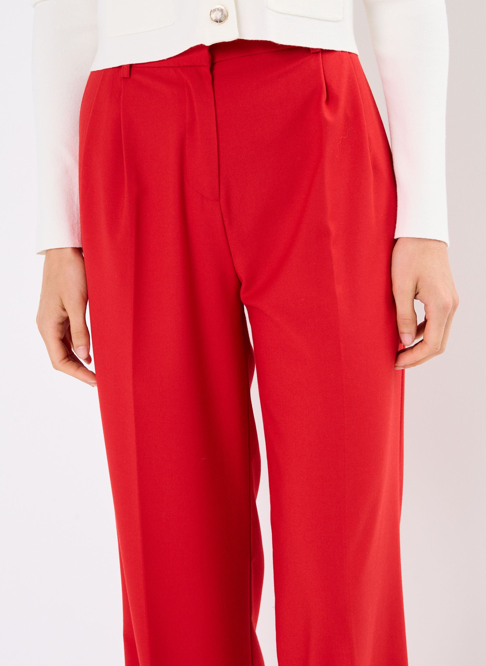 Weite Hosen PFLANNA tall damen rot Georgia Rose Weite Hosen PFLANNA tall damen rot ROUGE