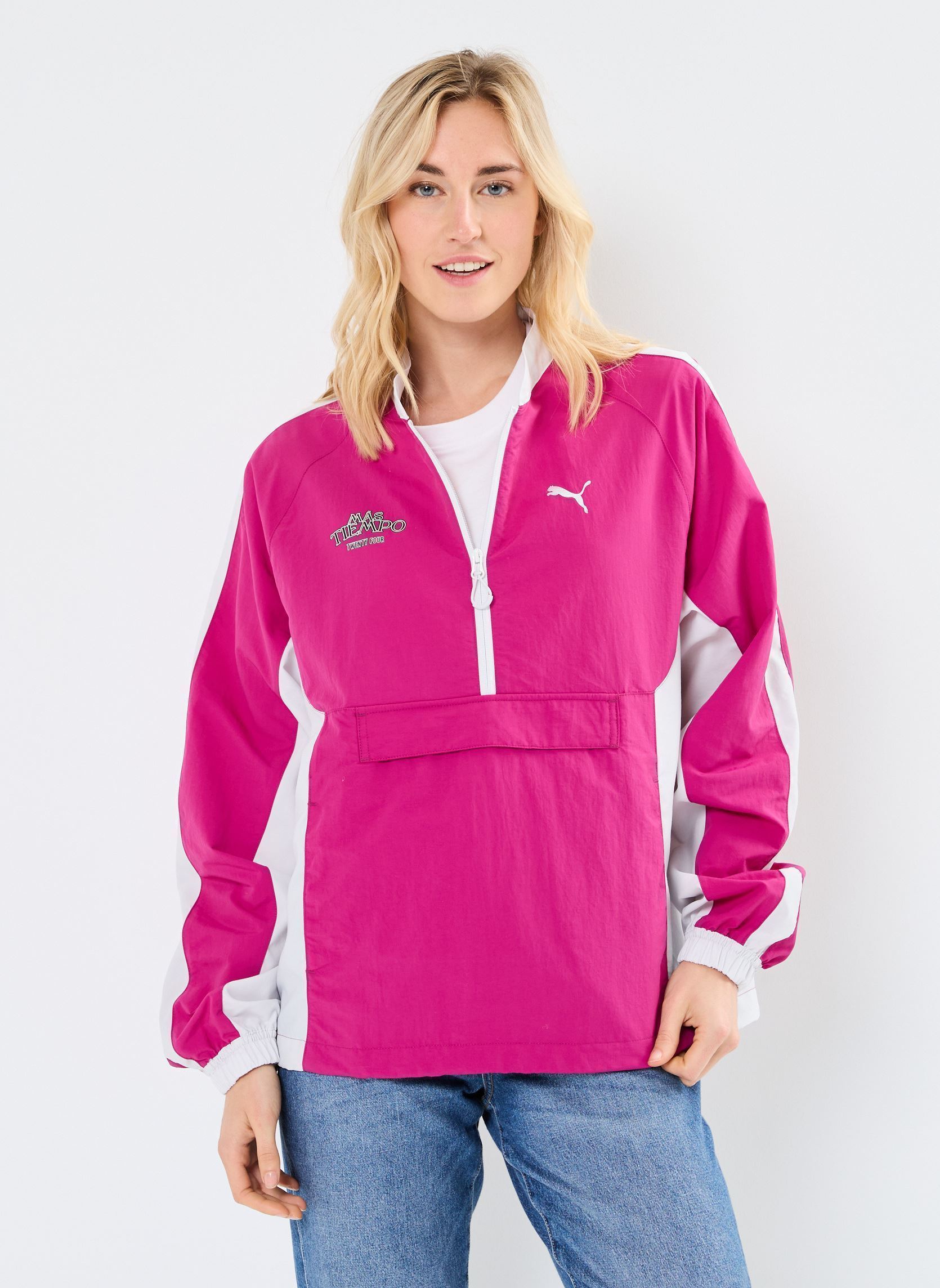 Trainingsjacken Track top PUMA X MAS TIEMPO TOP W - Unis damen mehrfarbig Puma Trainingsjacken Track top PUMA X MAS TIEMPO TOP W - Unis damen mehrfarbig MAGENTA GLEAM
