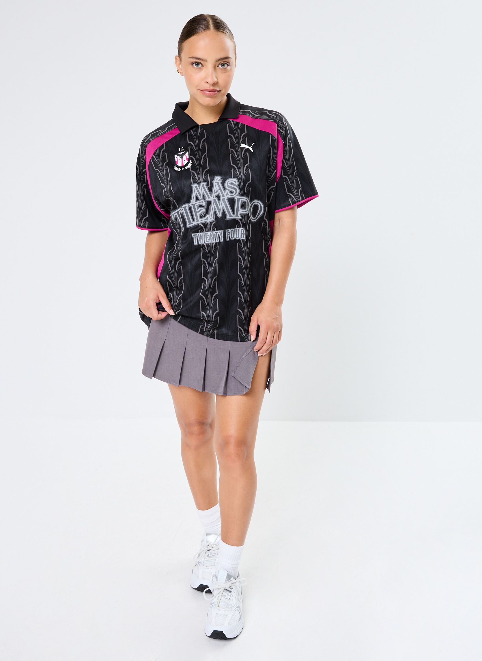 Tee-shirts Maillot de foot PUMA X MAS TIEMPO JRSY W femme noir Puma Tee-shirts Maillot de foot PUMA X MAS TIEMPO JRSY W femme noir PUMA BLACK