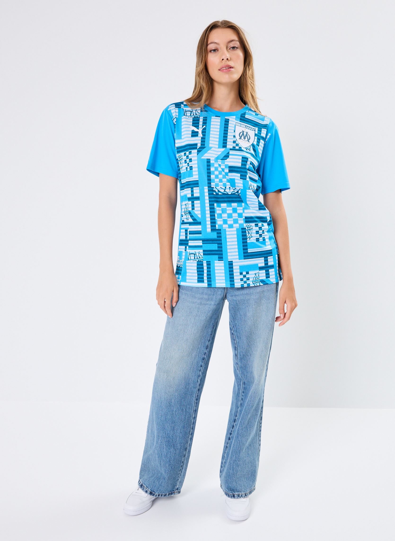 Tee-shirts Maillot de foot Olympique de Marseille p femme noir Puma Tee-shirts Maillot de foot Olympique de Marseille p femme noir BLEU AZUR-OCEAN TROPIC